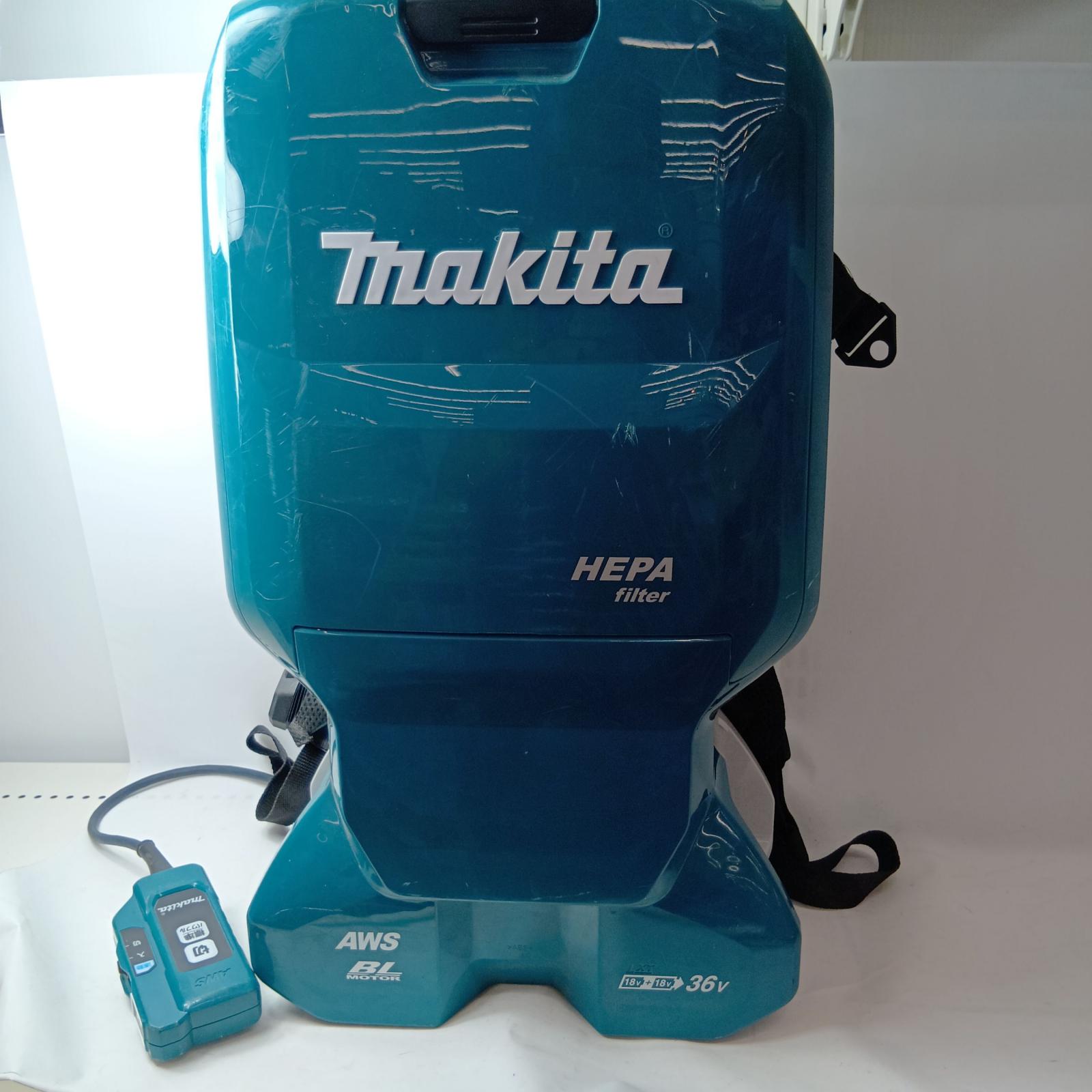 【中古】MAKITA マキタ 申し受ける式背負集じん機 VC665D 青碧 18V+18V C位置づける