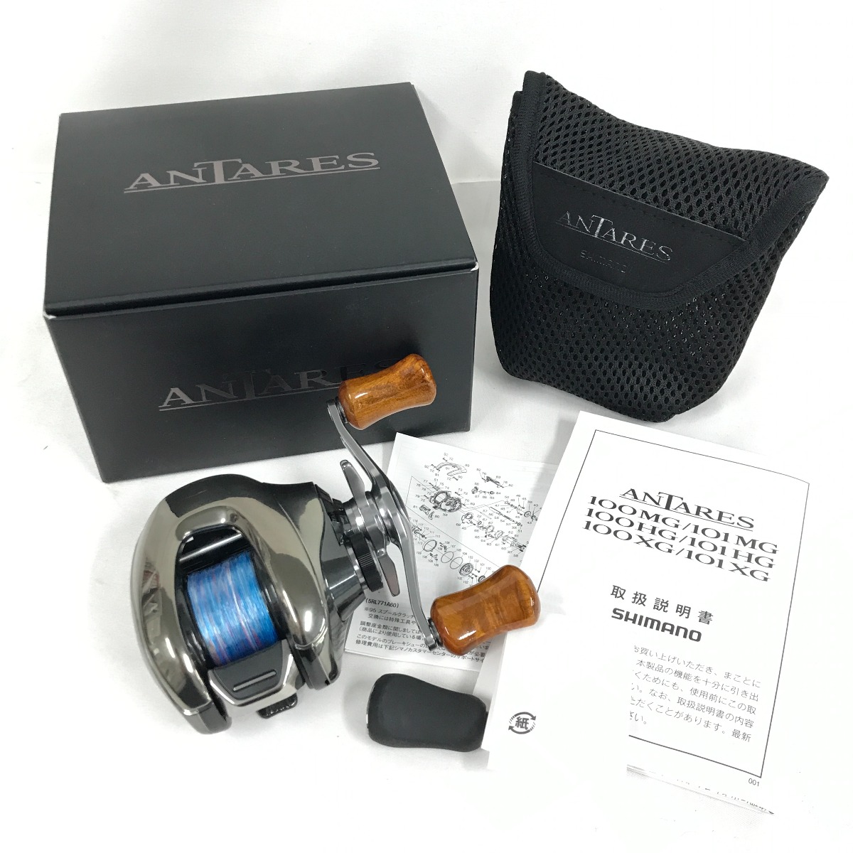 【中古】SHIMANO シマノ ベイトリール 25アンタレス100XG 箱付 純然たるノッブ1個 047762 B位置づける