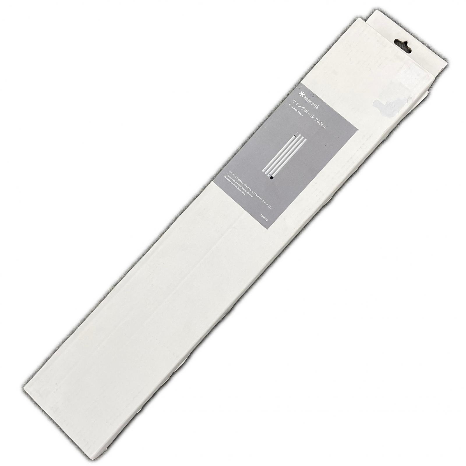 【中古】snowpeak スノーピーク 舞台の袖極点240糎 TP-002RD しろがね色 S位置付ける アウトドア-その他