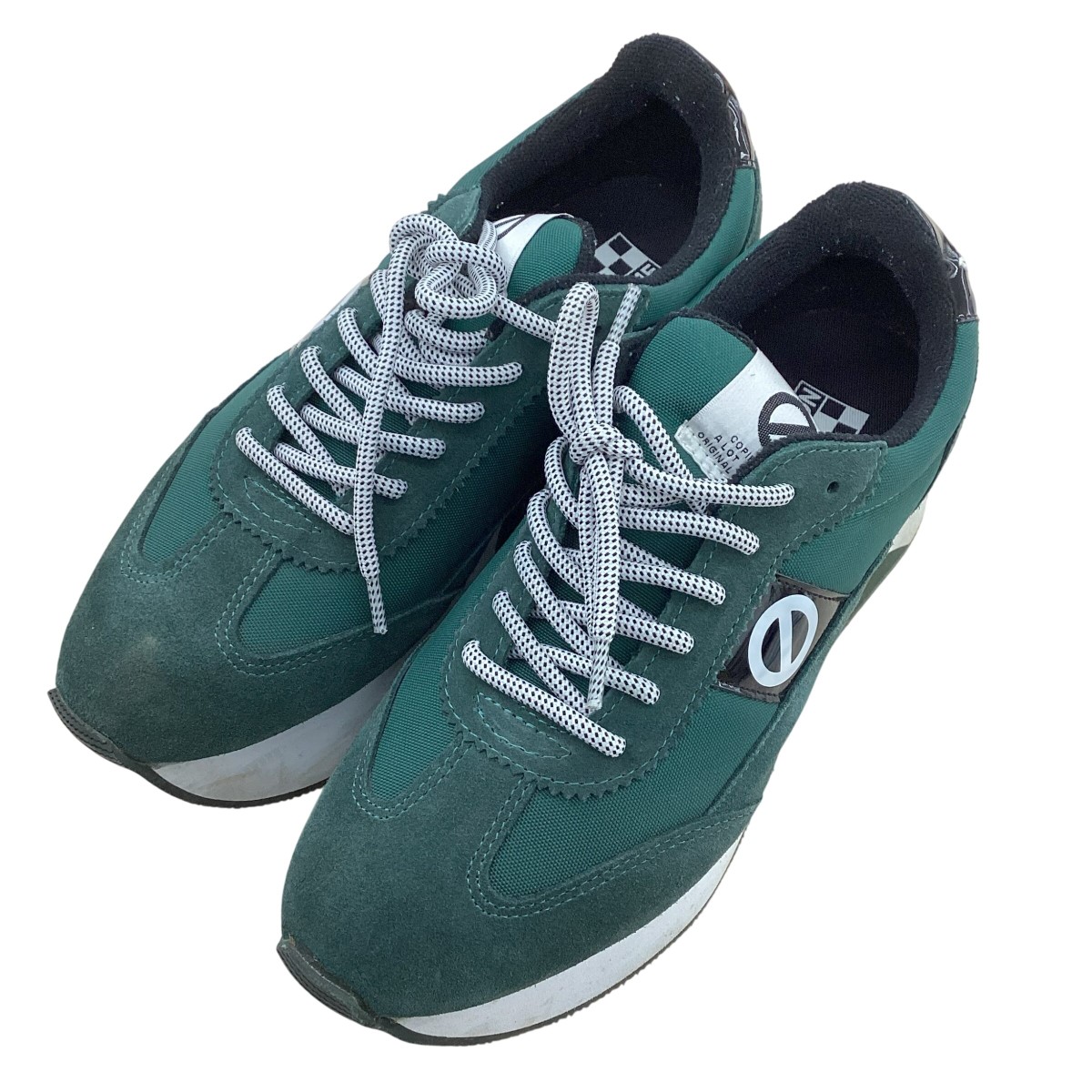 【中古】NO-NAME レデイース スニーカー SIZE 24.5糎 緑であること B価値づける