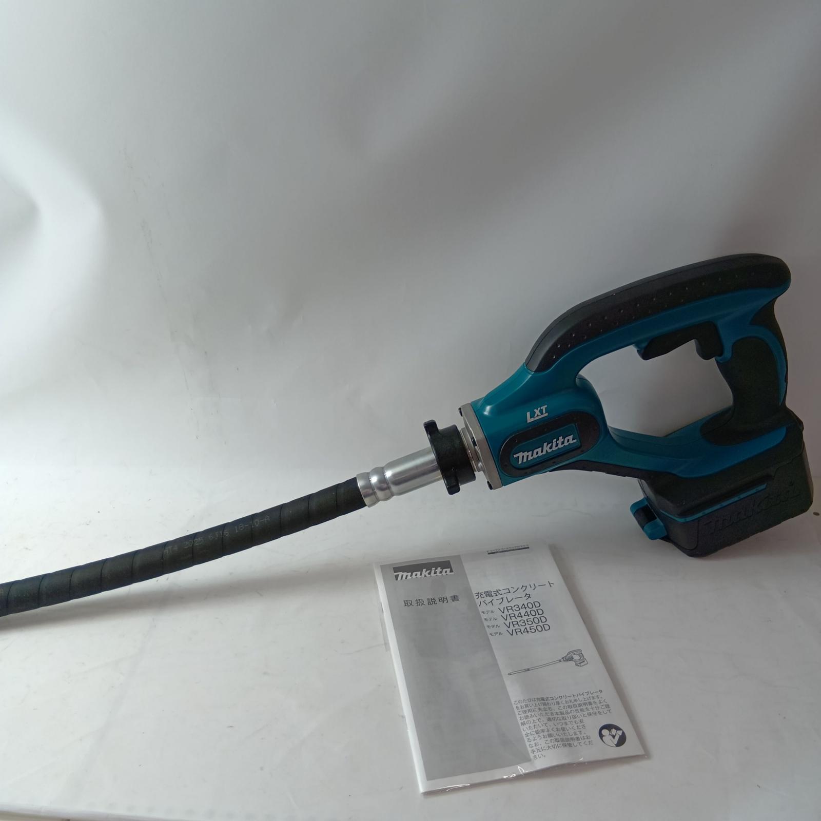【中古】MAKITA マキタ 混凝土バイブレータ  VR350DZ 青碧 本体のみ コードレス式 18v B位置づける