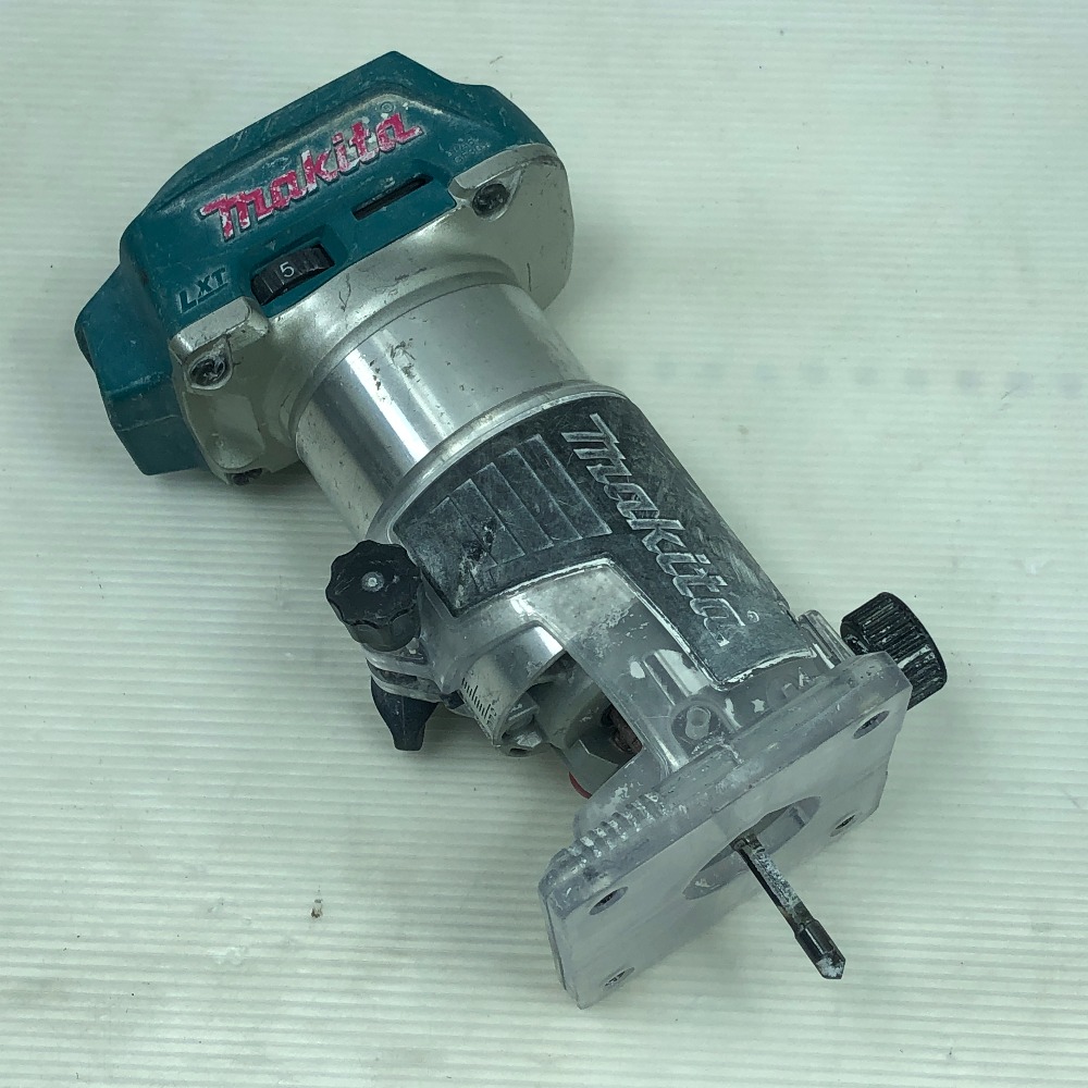 【中古】MAKITA マキタ 工具 充電式トリマ 本体のみ コードレス式 RT40D ブルー Cランク｜リサイクルビッグバン店