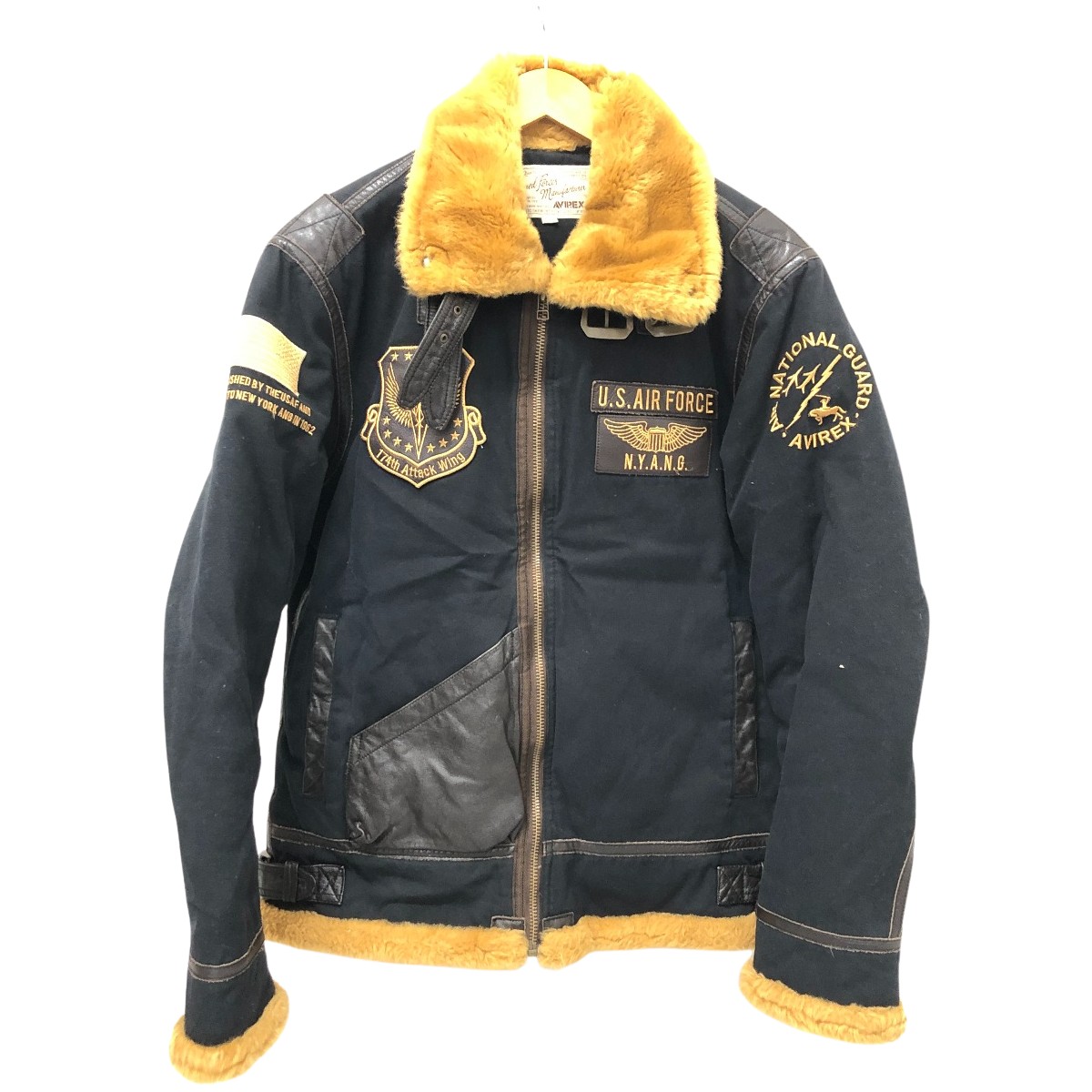 【中古】AVIREX アビレックス 上衣 B-3飛翔上衣 SIZE L 6142187 黒いこと C価値づける