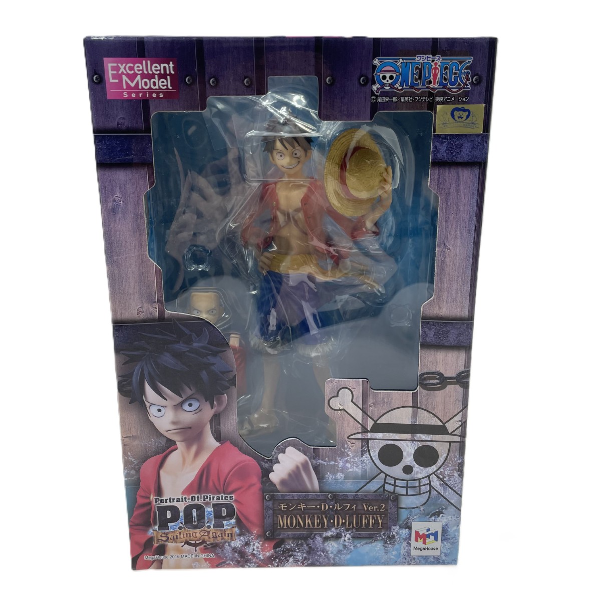 【エントリーポイント10倍｜7/19 20:00-7/26 1:59】【送料無料】【中古】 ONE PIECE モンキー・D・ルフィ エクセレントモデル P.O.P ﾓﾝｷｰ･D･ﾙﾌｨ ホビー フィギュア 未開封 Nランク｜リサイクルビッグバン店