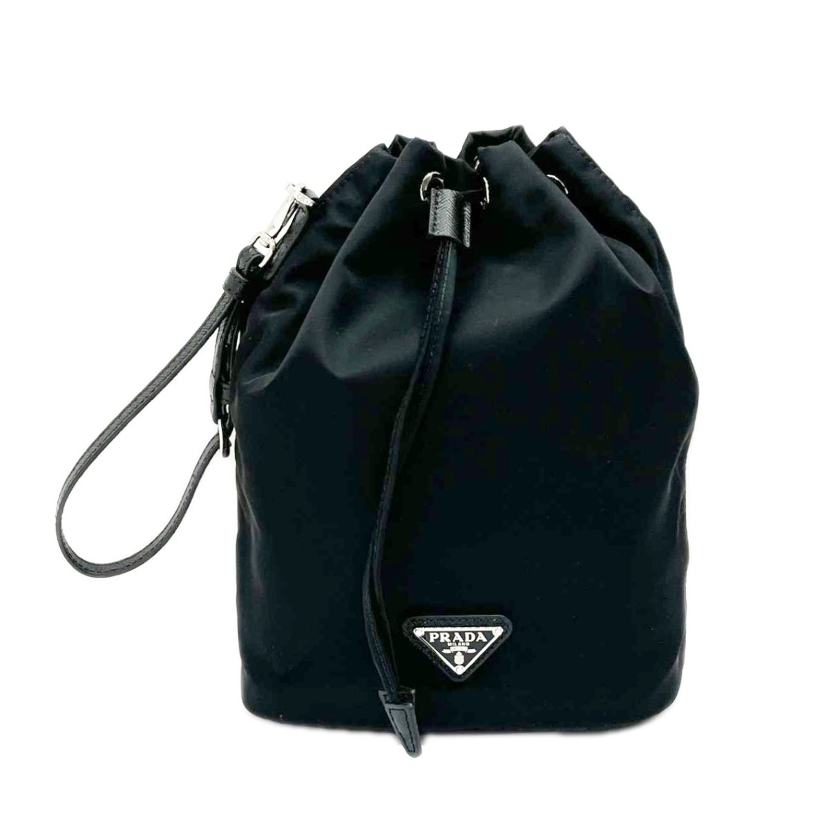 【中古】PRADA プラダ 合切袋御徒面子 ナイロン 鞄 車寄せ レディース 黒 黒いこと B価値づける