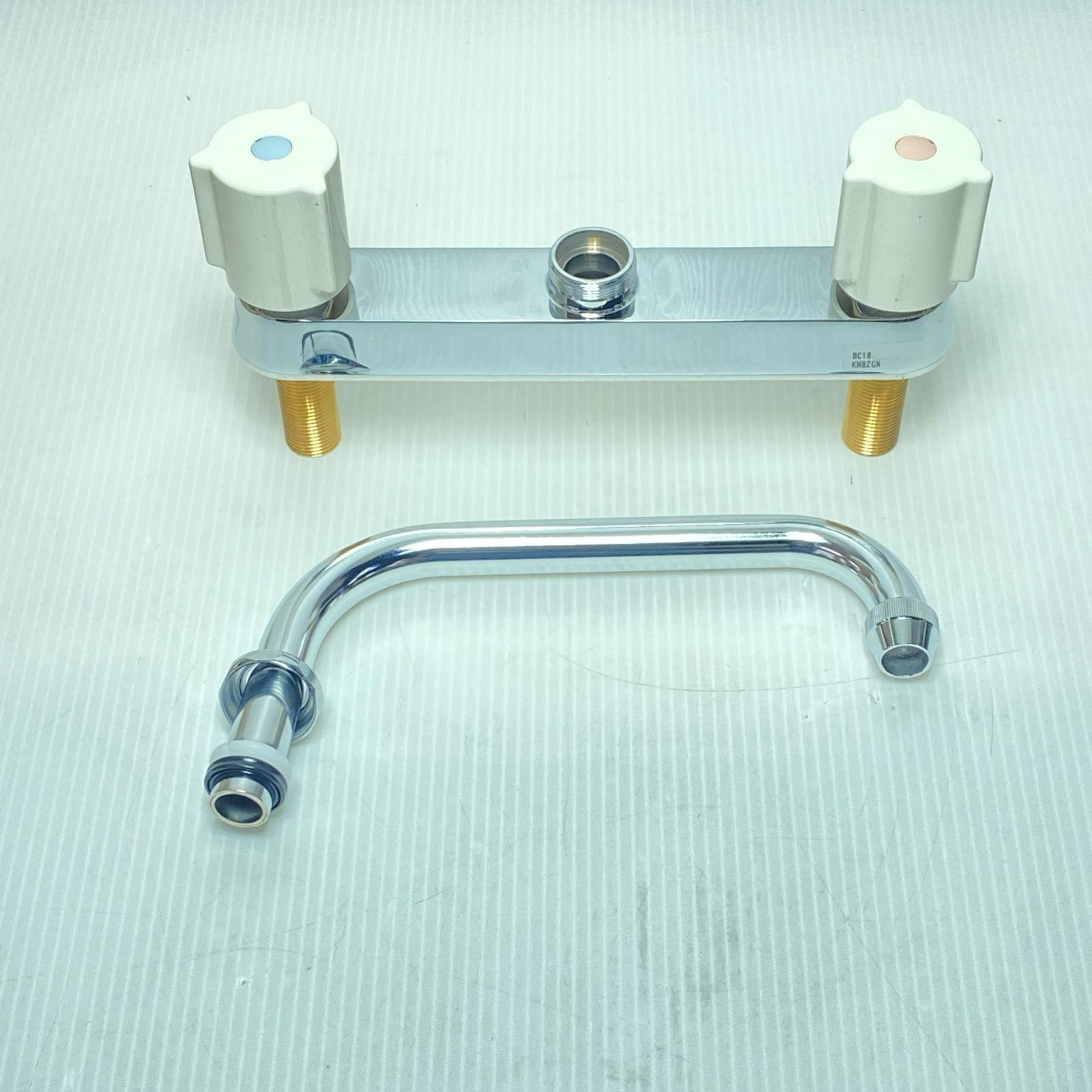 【中古】KVK 台付2手持ち部分シャワー・雑ぜ合わせる栓 開封品(S) KM8ZGN S位置づける