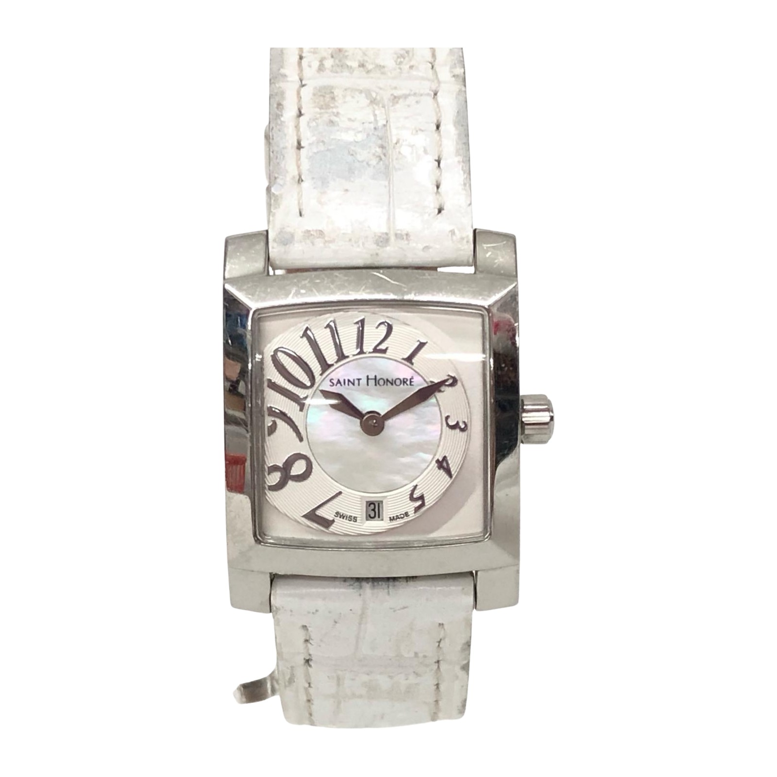 【中古】SAINT HONORE サントノーレ レディースウオッチ 石英 オルセー カレ 成人女性 731027.1-F16 B序列付ける