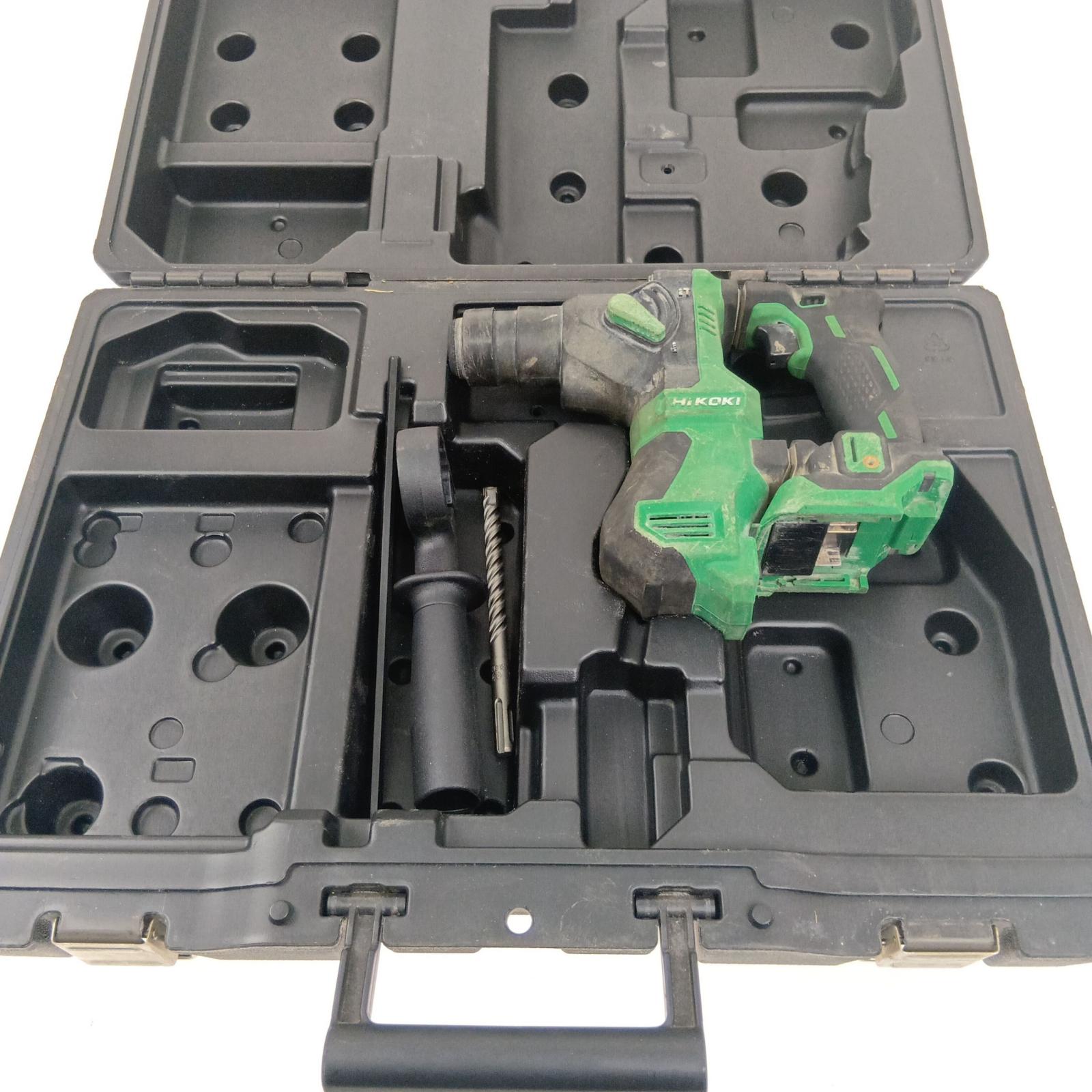 【中古】HiKOKI ハイコーキ 18粍コードレスロータリハンマドリル DH18DPA 緑であること C位置づける