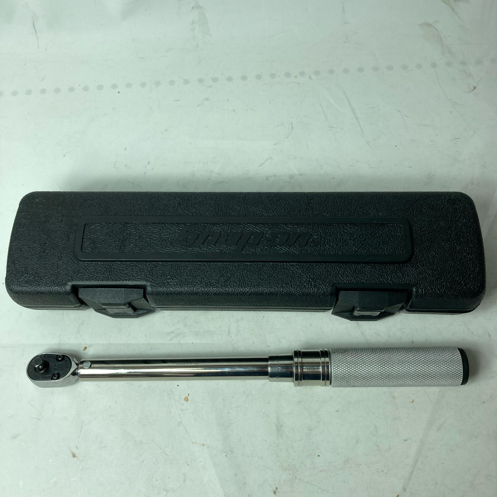 【中古】Snap-on スナップオン 1/4SQトルクレンチ QD1RN25B ともし火薄墨色 容れもの付 B序列付ける
