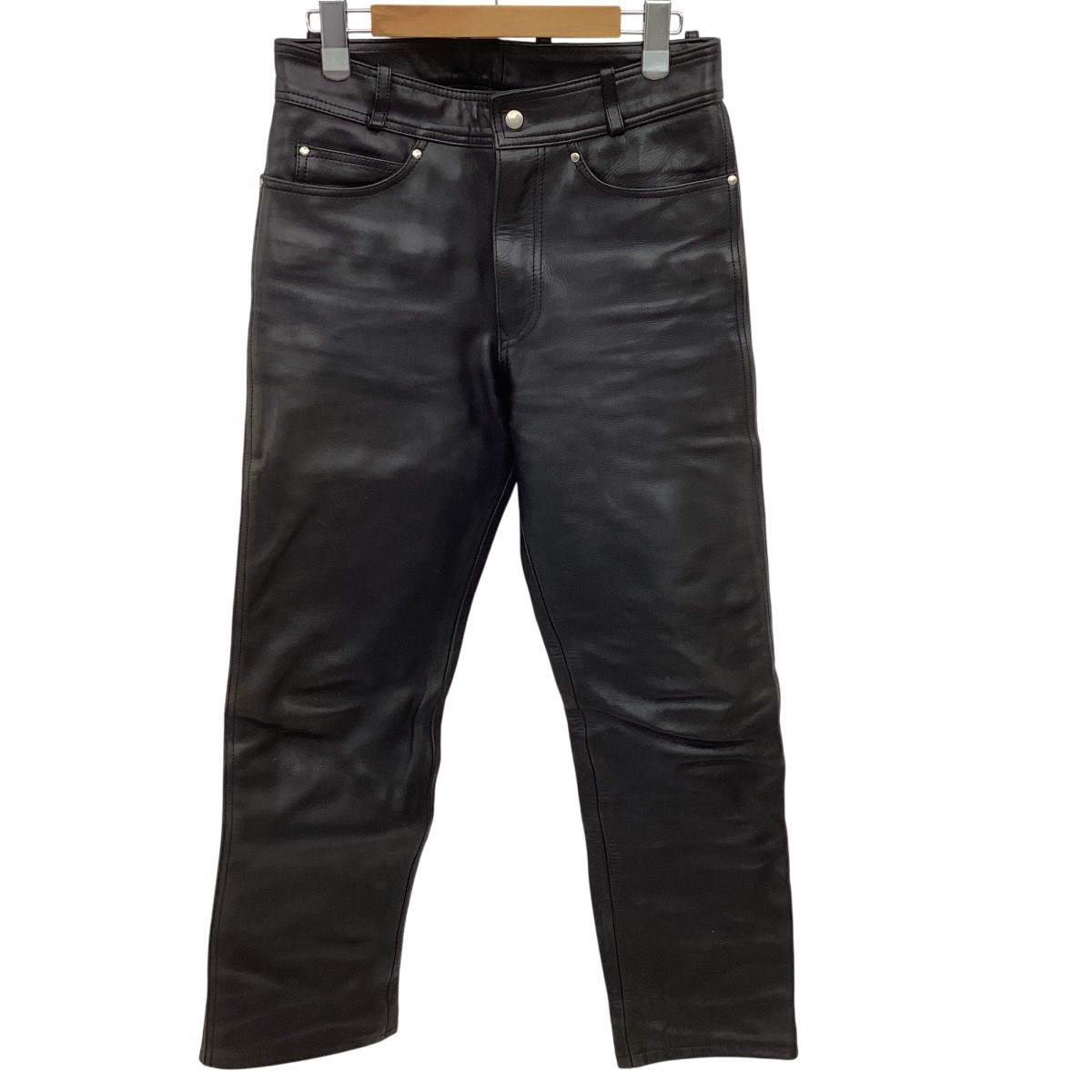 【中古】HARLEY-DAVIDSON ハーレーダビッドソン ライダース なめし革 ズボン下 SIZE 73.5糎 (W29) 黒いこと C価値づける