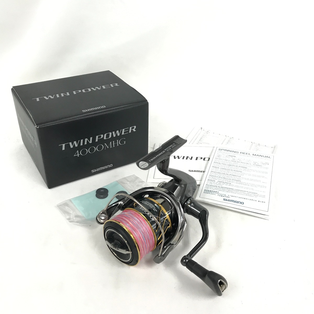 【中古】SHIMANO シマノ スピニングリール 20ツイン力強さ 4000MHG 箱付 04146 B位置づける