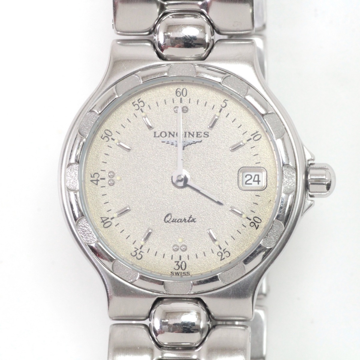 【中古】LONGINES ロンジン コンクエスト  レディースクォーツ ステンレス鋼スチール写真 ベージュ L1.114.4 B序列付ける