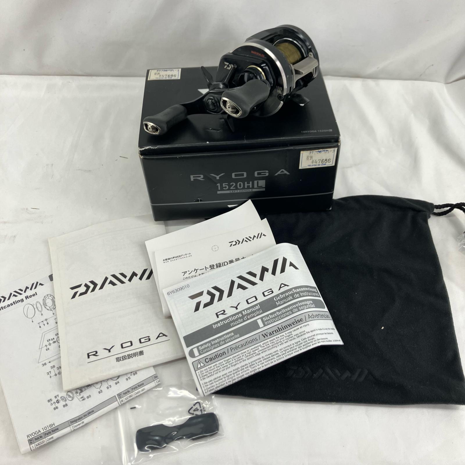 【中古】DAIWA ダイワ 御釣り備品 木管 ベイトリール 18リョウガ1520HL  00613309 B価値づける