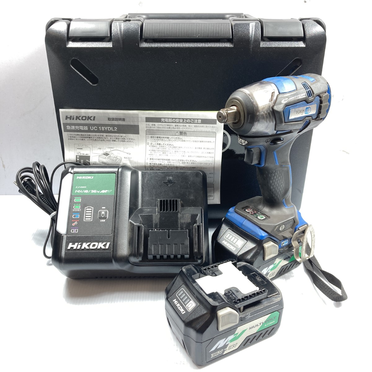 【エントリーポイント10倍｜7/19 20:00-7/26 1:59】【送料無料】【中古】TOKU 18v 280Nm 充電式シャットオフインパクトレンチ ※PSEマークあり MBI-160T Bランク｜リサイクルビッグバン店