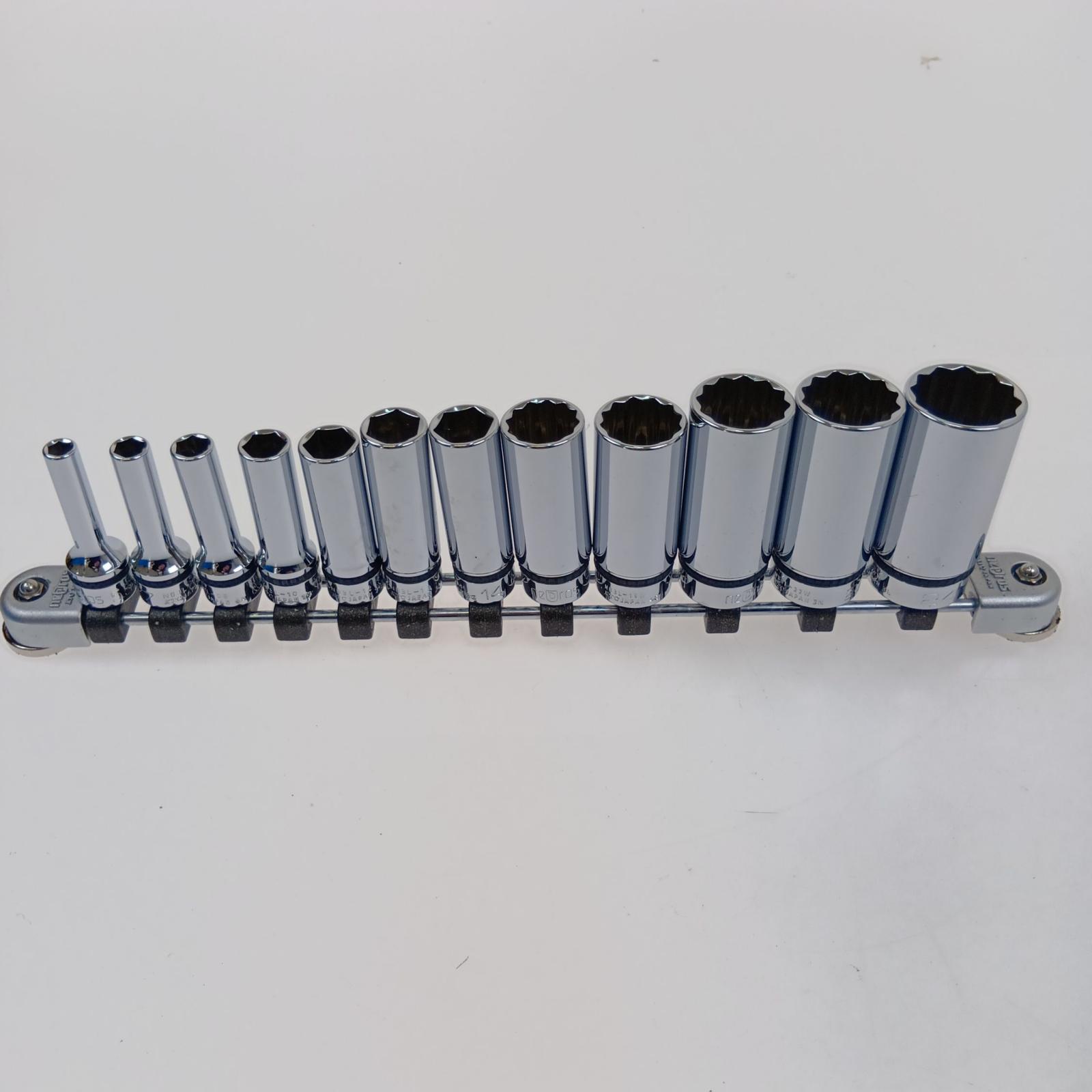 【中古】KTC ケーティーシー neprosネプロス 9.5sq.ディープソケットセット[12コ組] B位置づける
