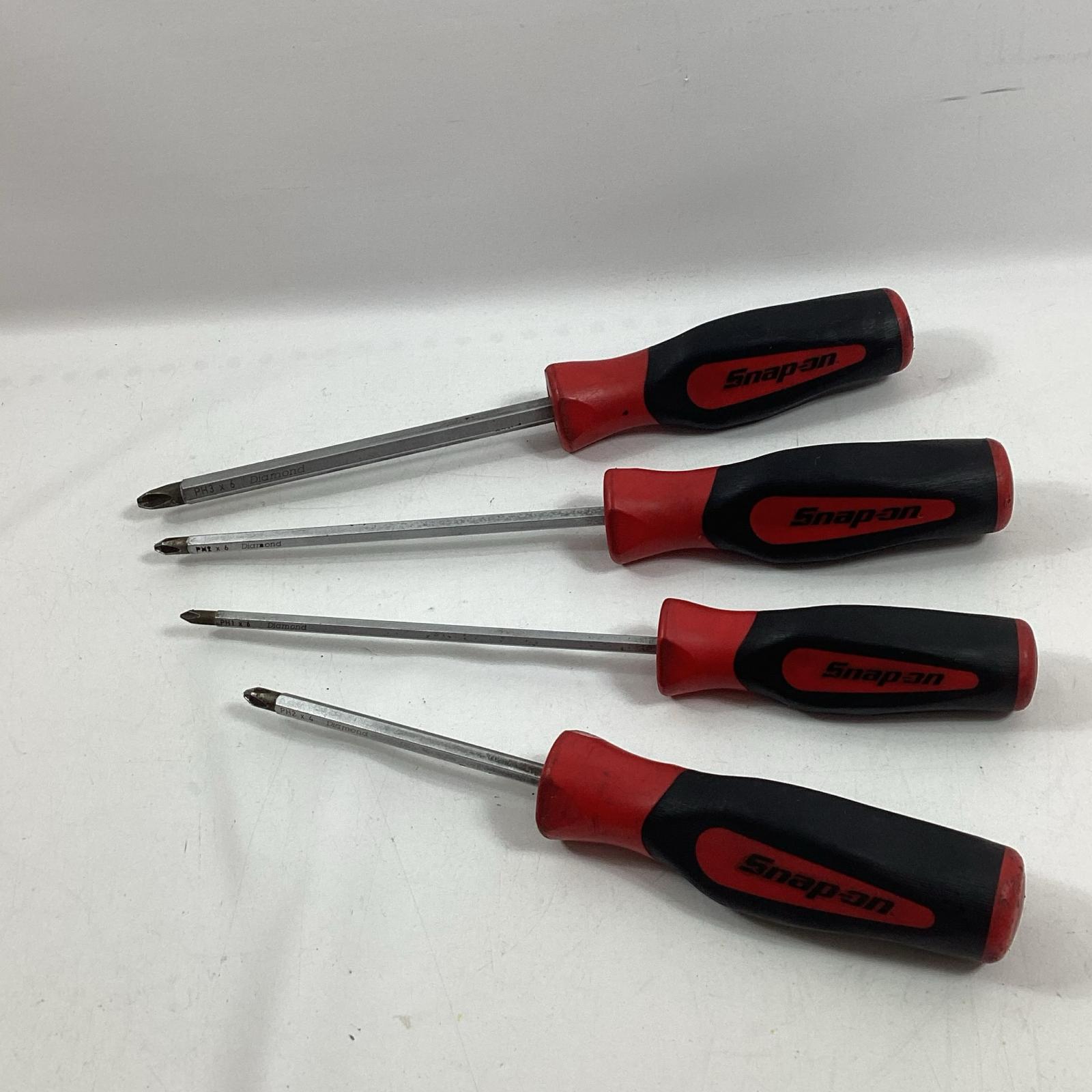 【中古】Snap-on スナップオン ドライバーセット 4本セット SGDDP42B/61Ｂ/62Ｂ/63Ｂ Cランク｜リサイクルビッグバン店
