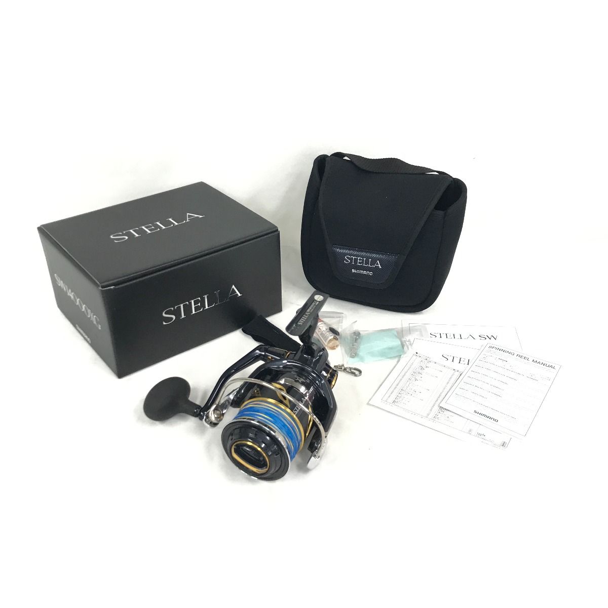 【中古】SHIMANO シマノ スピニングリール 19中心柱SW 14000XG 箱、木管入れもの付 03968 A序列付ける