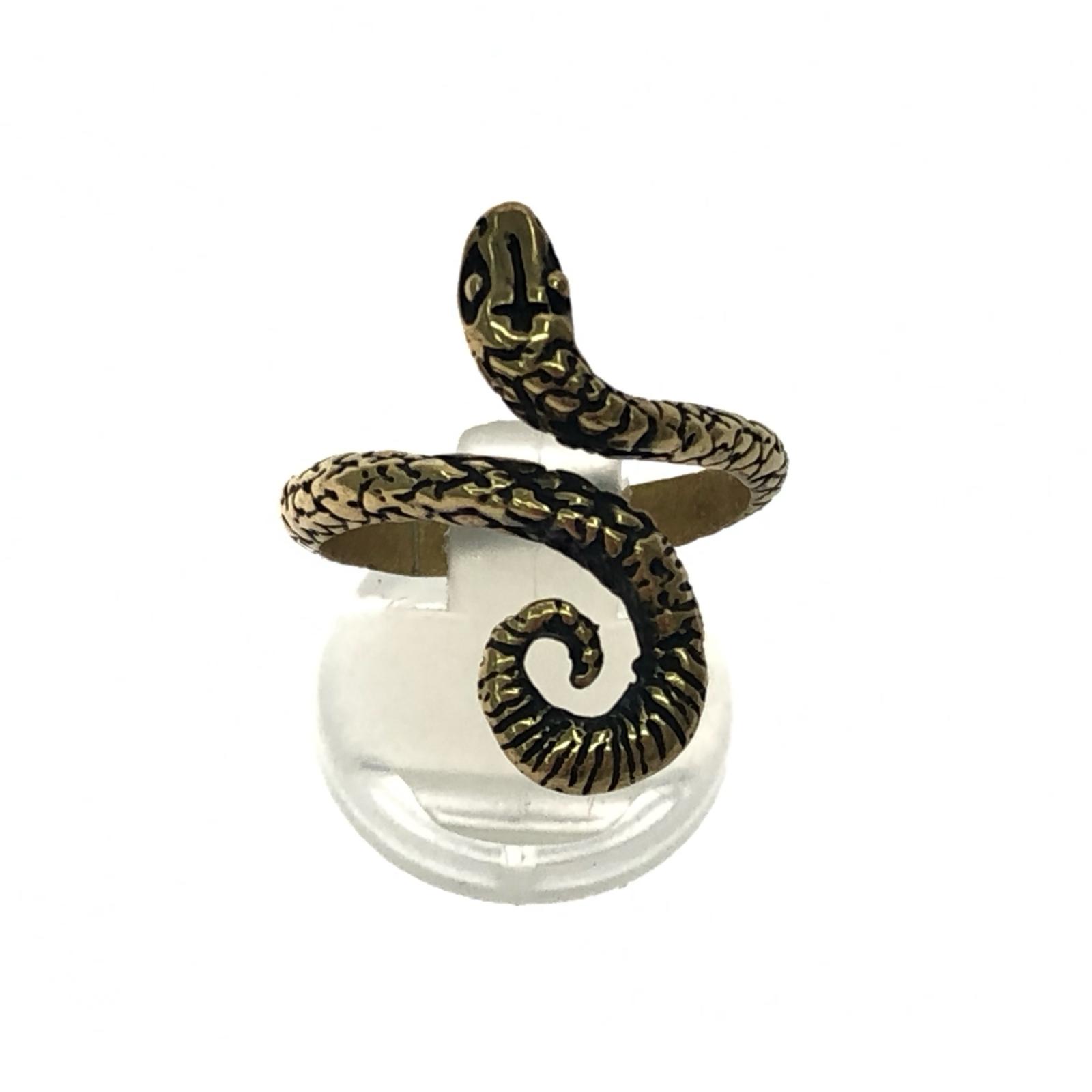 【中古】galcia メンズ スネークリング ゴールド色合い 18.5号 4.8g B序列付ける