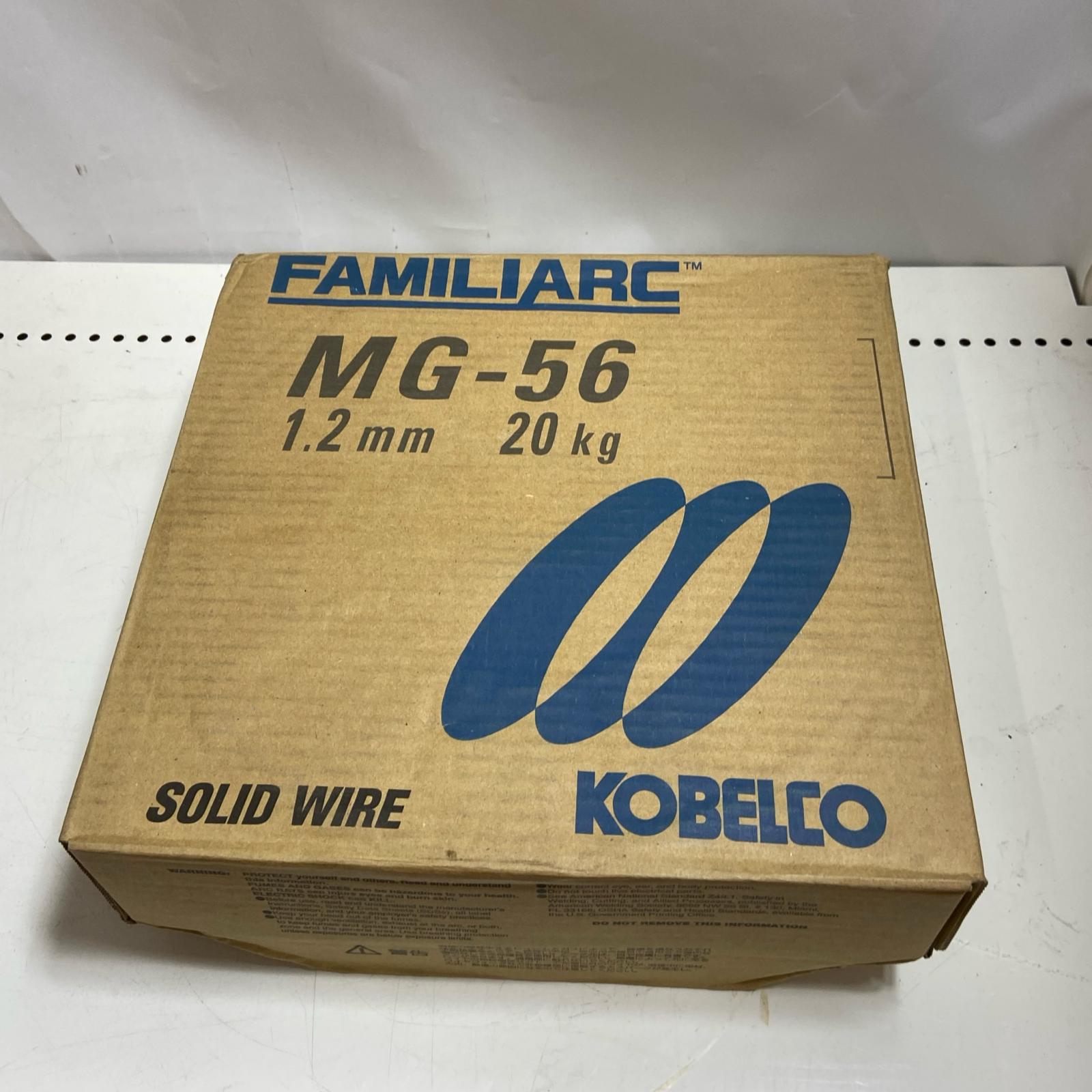 【中古】KOBELCO 高電流用ソリッドワイヤ 1.2粍-20kg MG-56 S位置づける