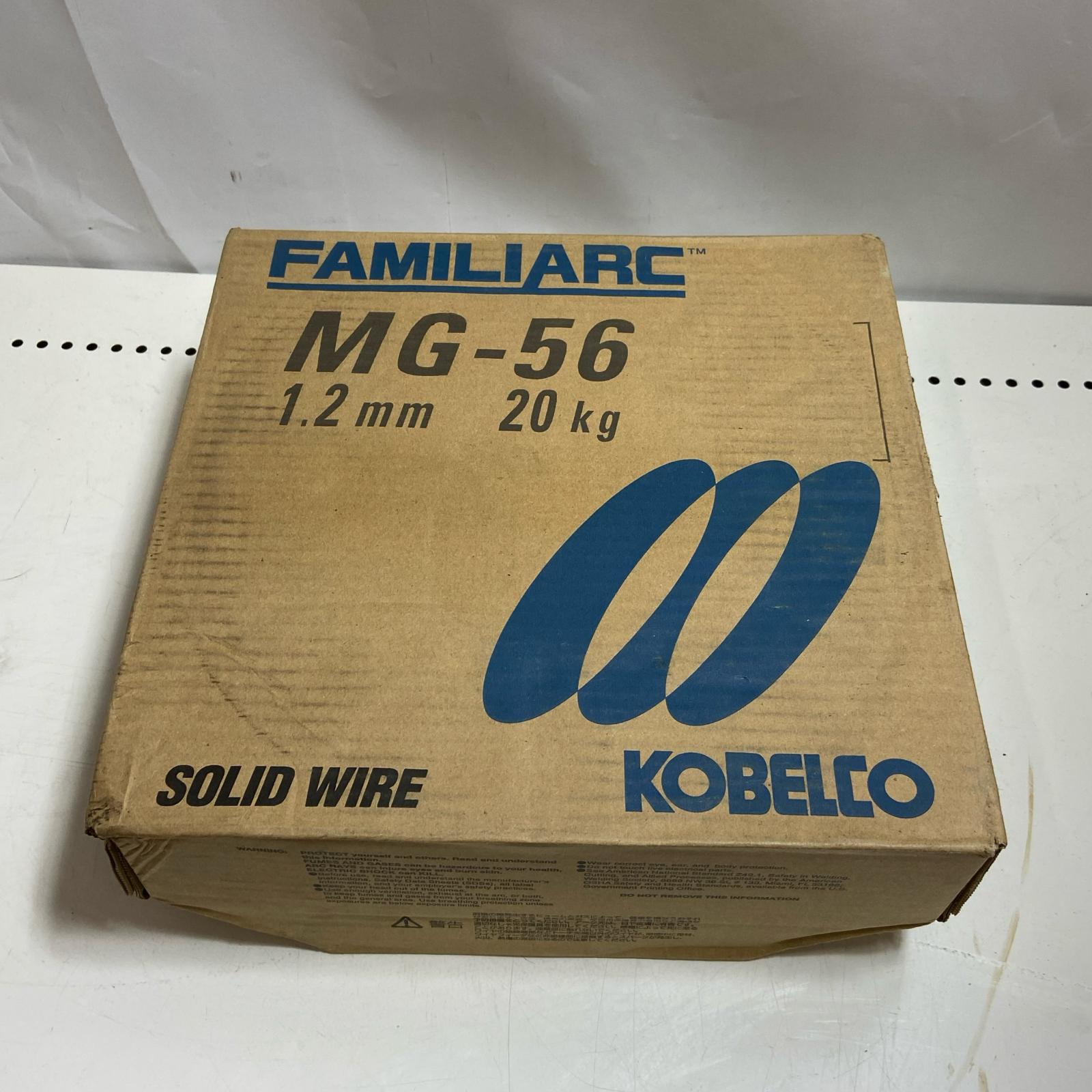 【中古】KOBELCO 高電流用ソリッドワイヤ  1.2粍-20kg MG-56 S位置づける