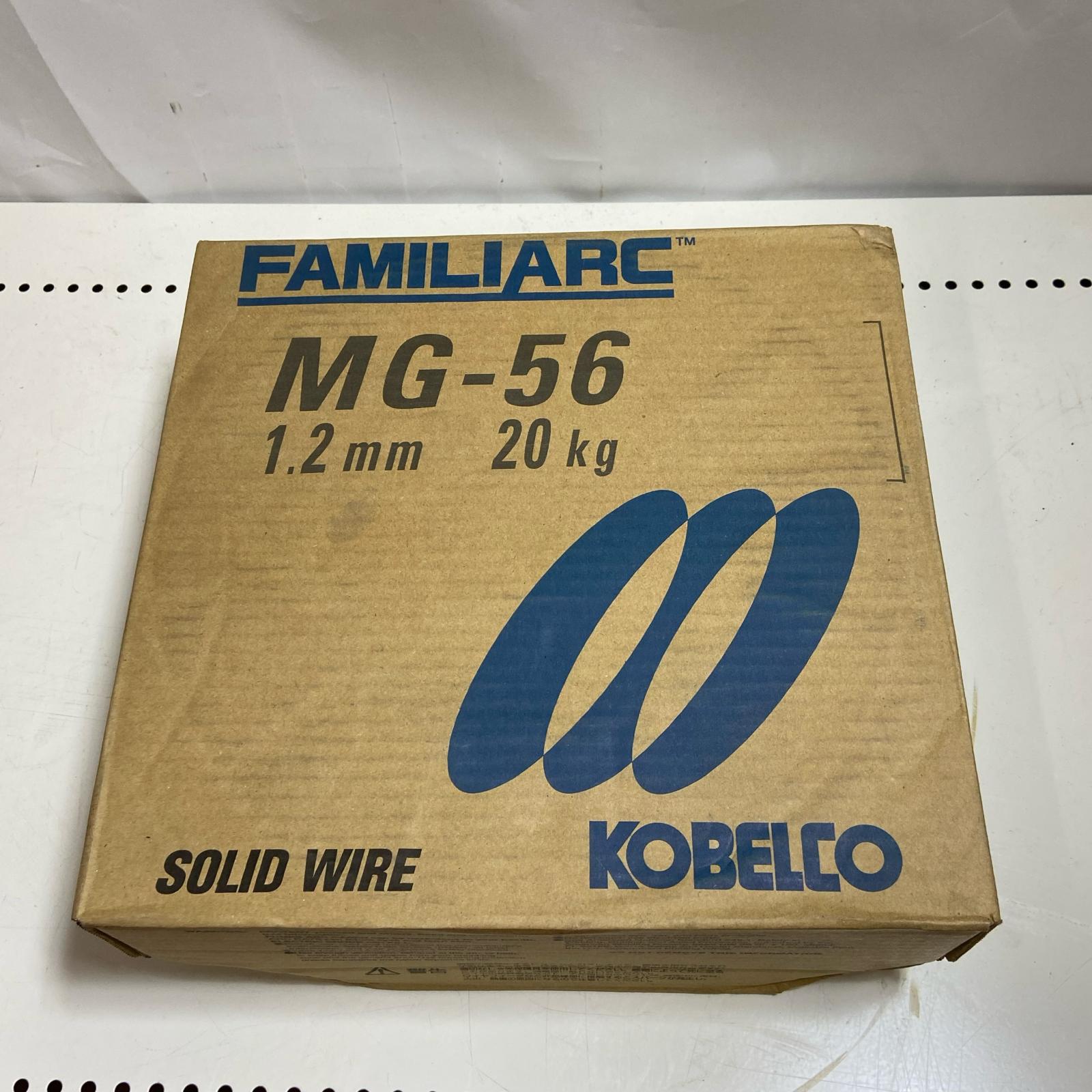 【中古】KOBELCO 高電流用ソリッドワイヤ 1.2粍-20kg MG-56 S位置づける