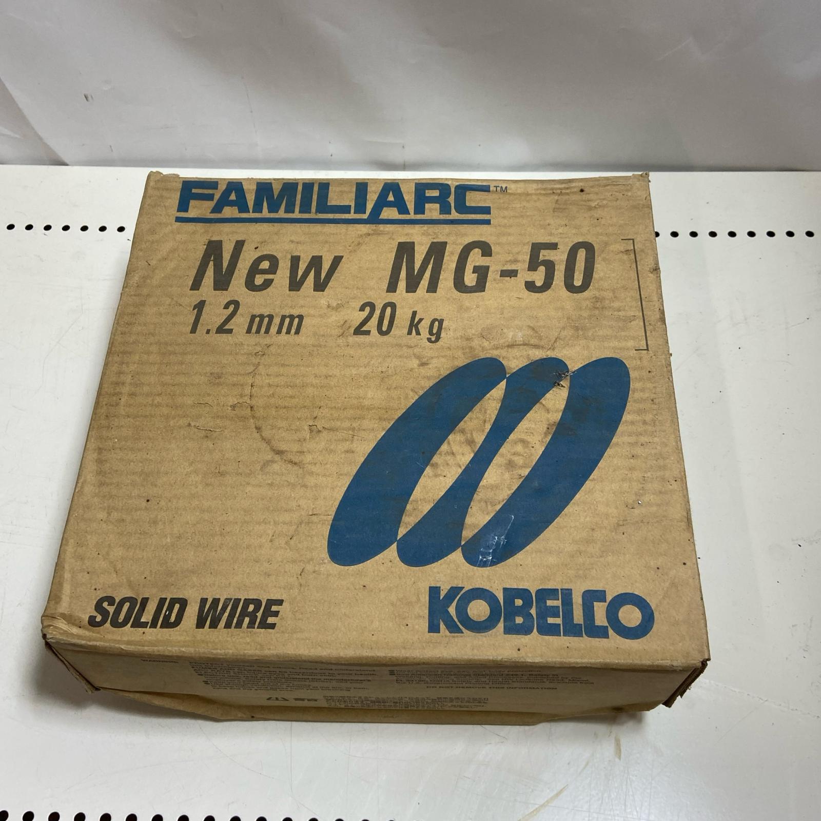 【中古】KOBELCO 高電流用ソリッドワイヤ  1.2 粍-20kg  MG-50 S位置づける