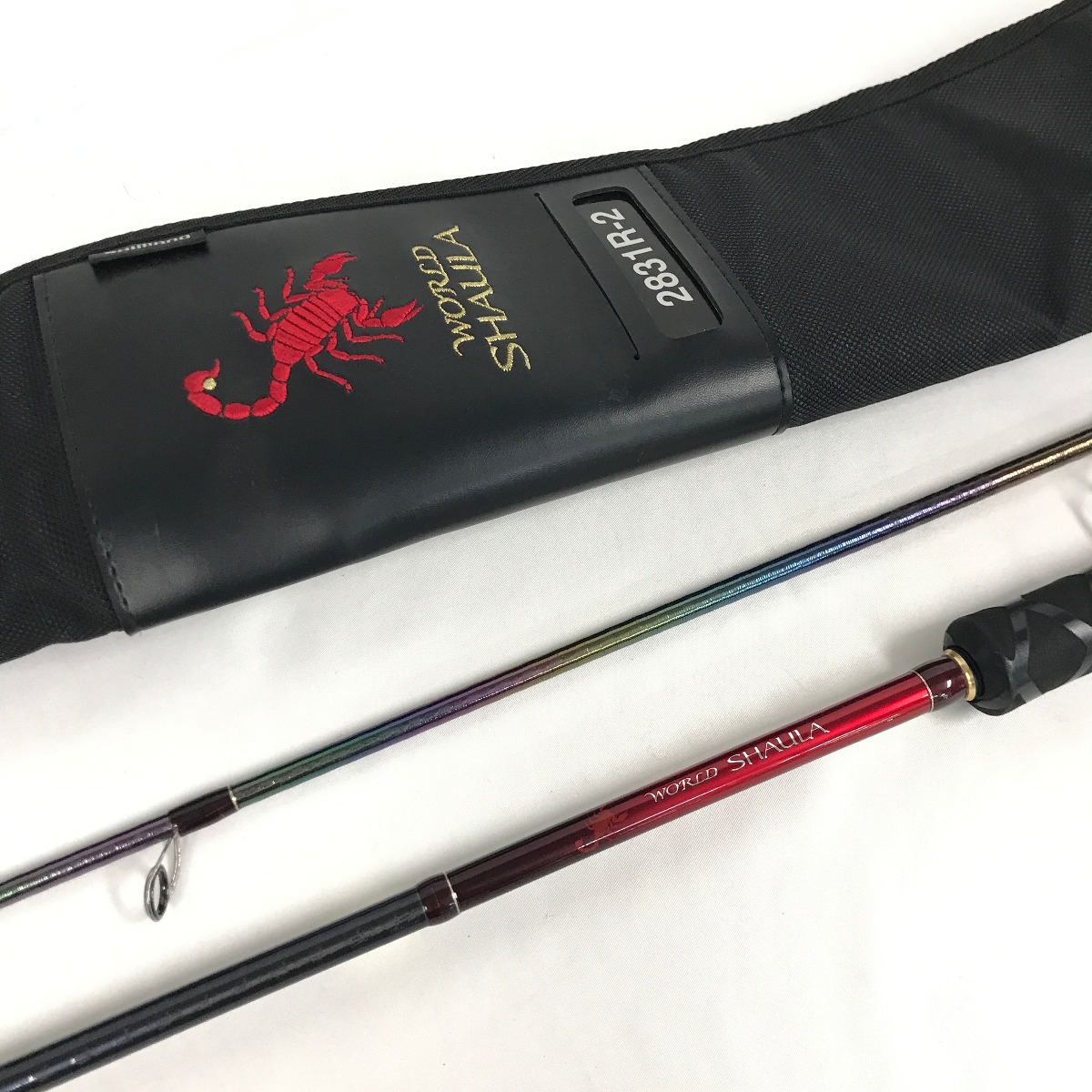 【中古】SHIMANO シマノ ルアーロッド WORLD SHAULA 2831R-2 キズ有 ガイドスレッド複数形引き渡しにひび割れあり A位置づける