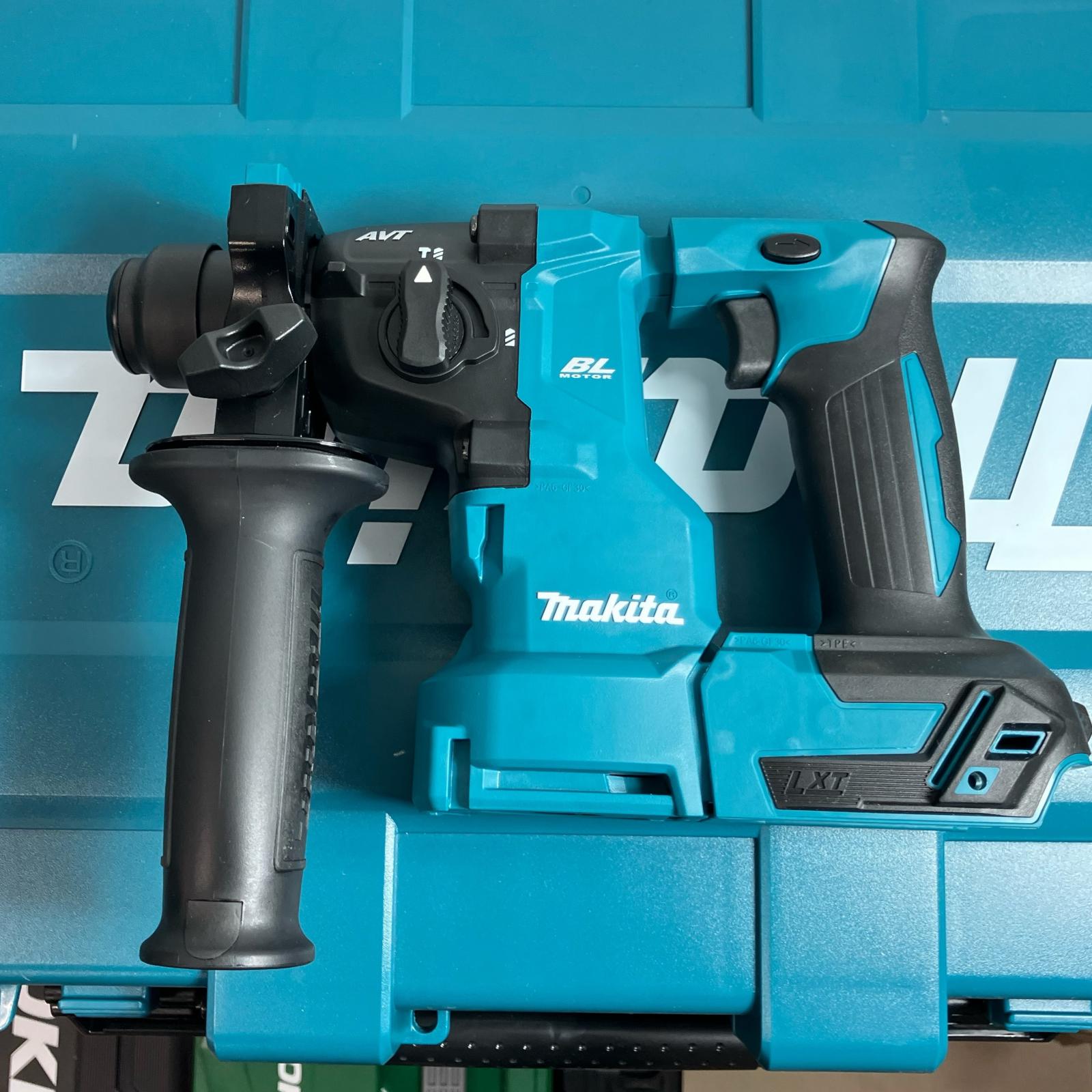 【中古】MAKITA マキタ 締め付け物の具 ハンマドリル HR183DRGX 青碧 未当てはめる品(S) 申し受ける器・申し受ける池2個・容れもの付 S序列付ける