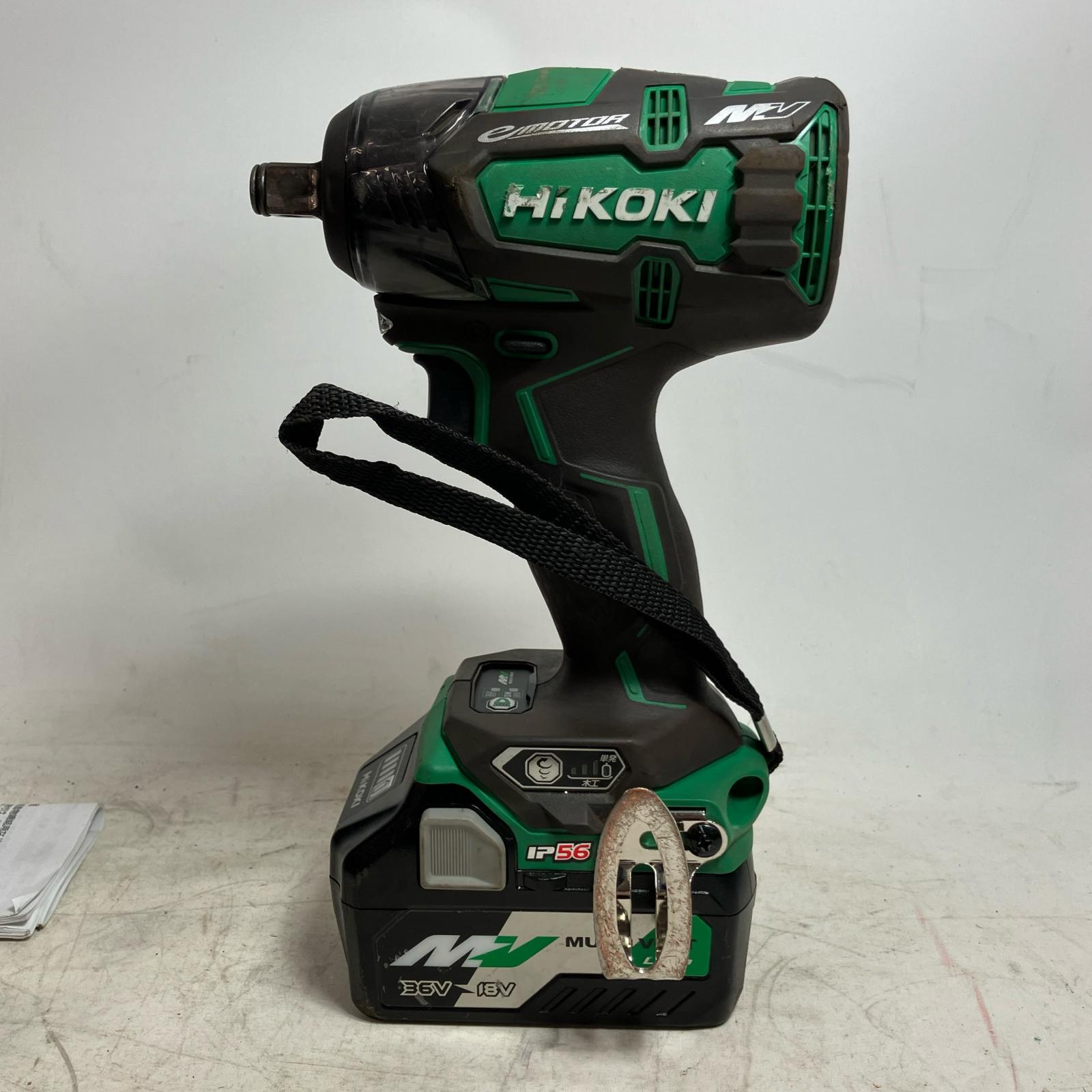 【中古】HiKOKI ハイコーキ 差しひびき鍵 申し受ける器・申し受ける池2個・入れもの付 WR36DC 緑であること B序列付ける