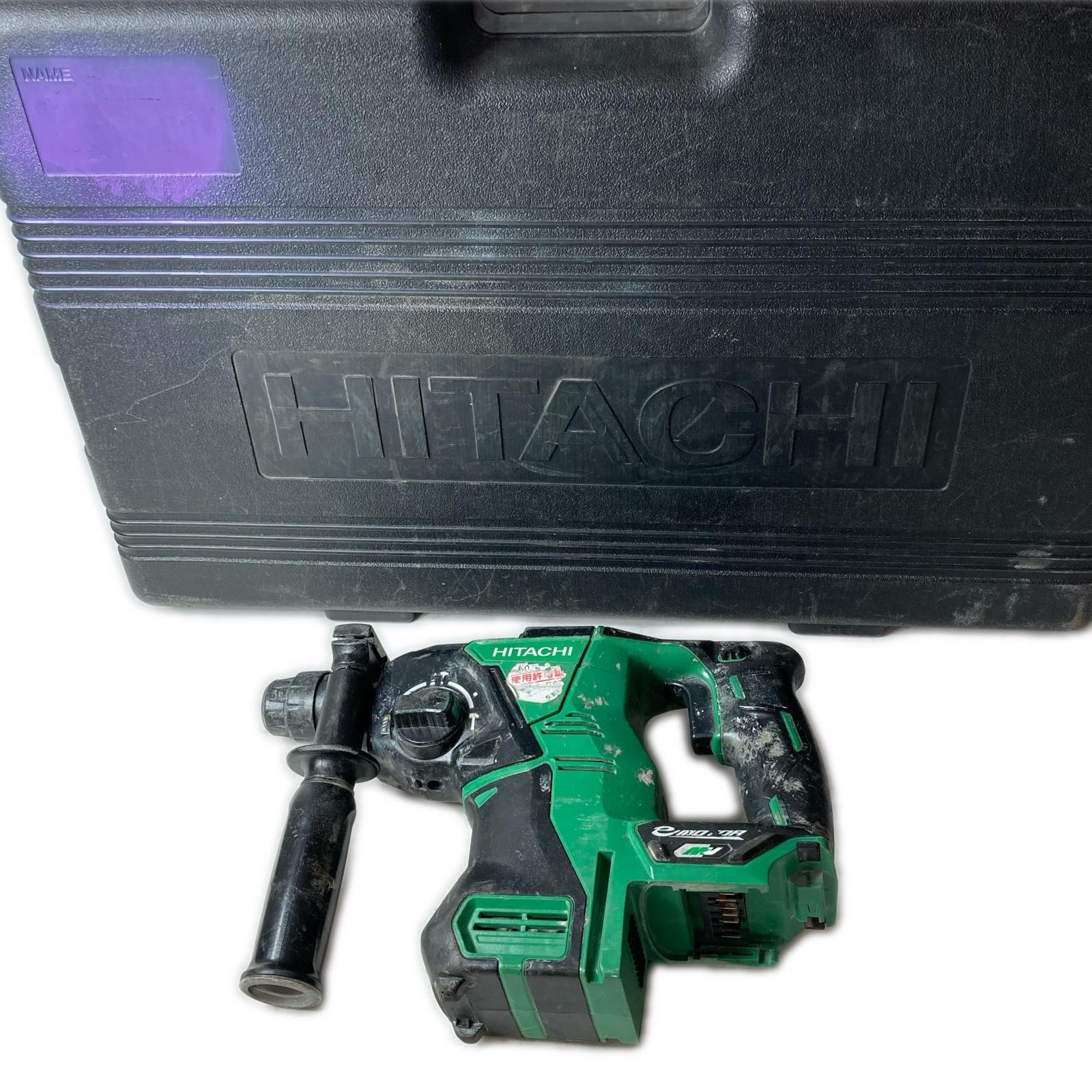 【エントリーポイント10倍|7/19 20:00-7/26 1:59】【送料無料】【中古】HITACHI 日立 コードレスロータリハンマドリル DH36DPA グリーン ケース付 36v 28mm Cランク|リサイクルビッグバン店
