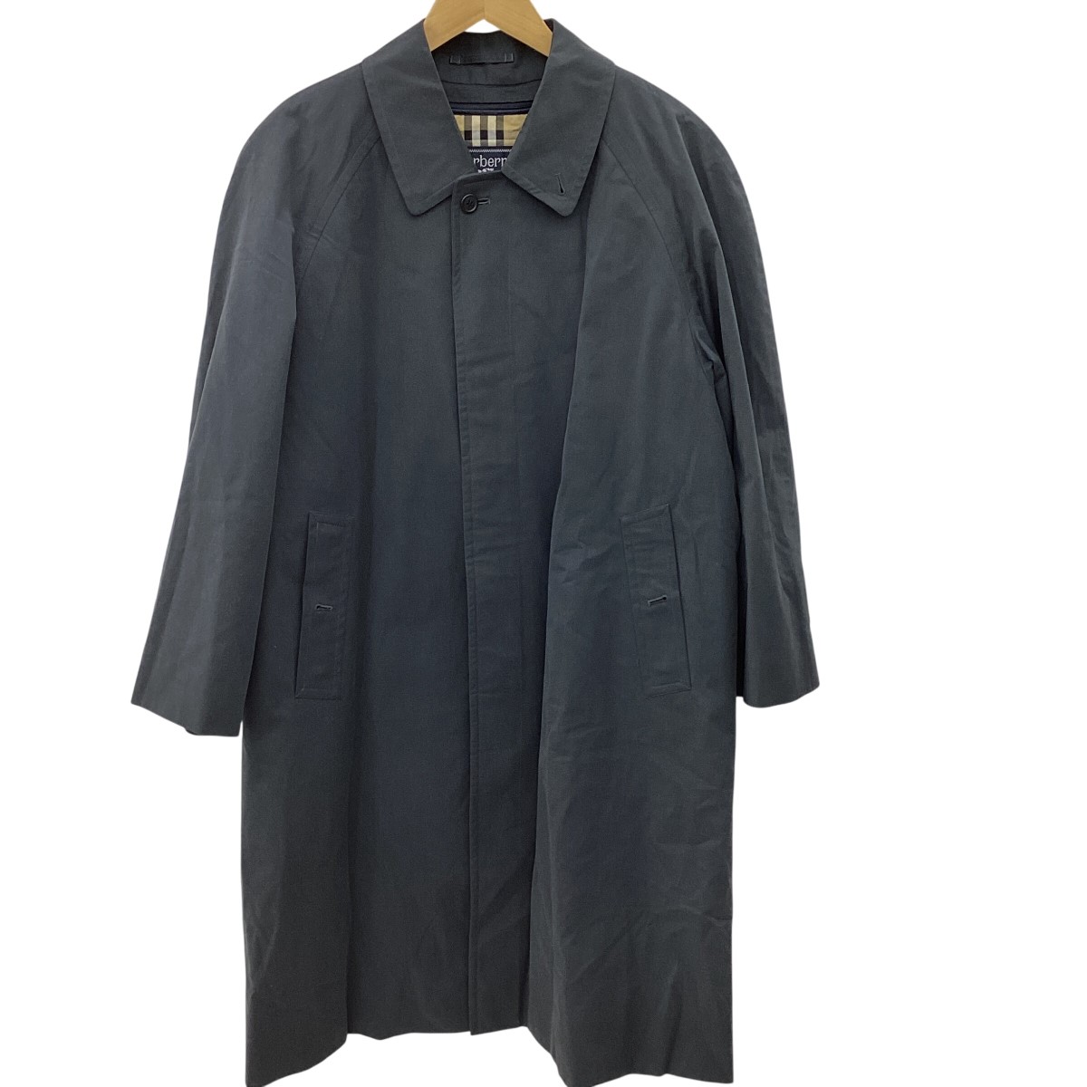 【中古】Burberrys バーバリーズ メンズ トレンチコート  薄墨色 B位置づける