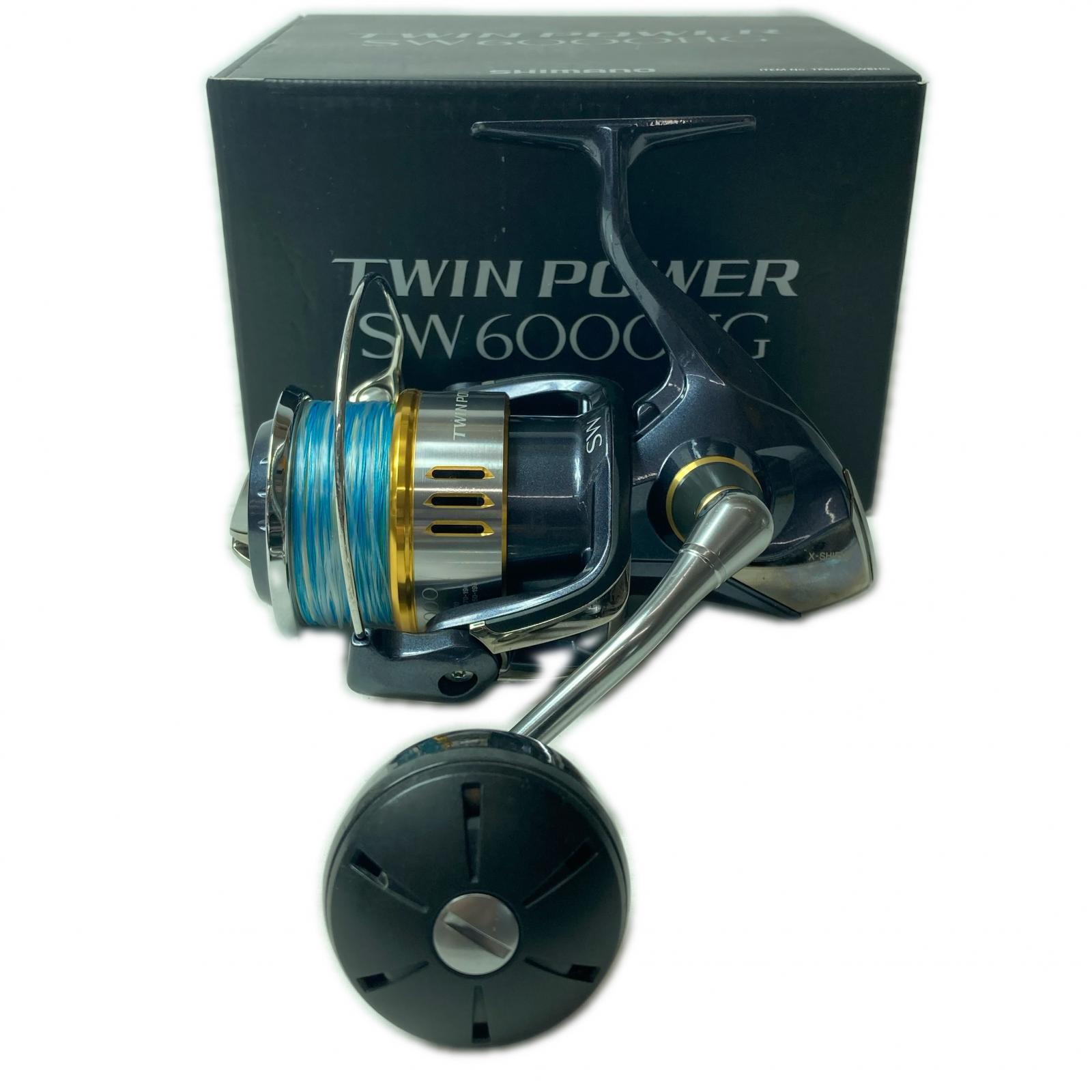 【中古】SHIMANO シマノ スピニングリール 15ツイン力強さSW 6000HG 03318 箱付 B位置づける
