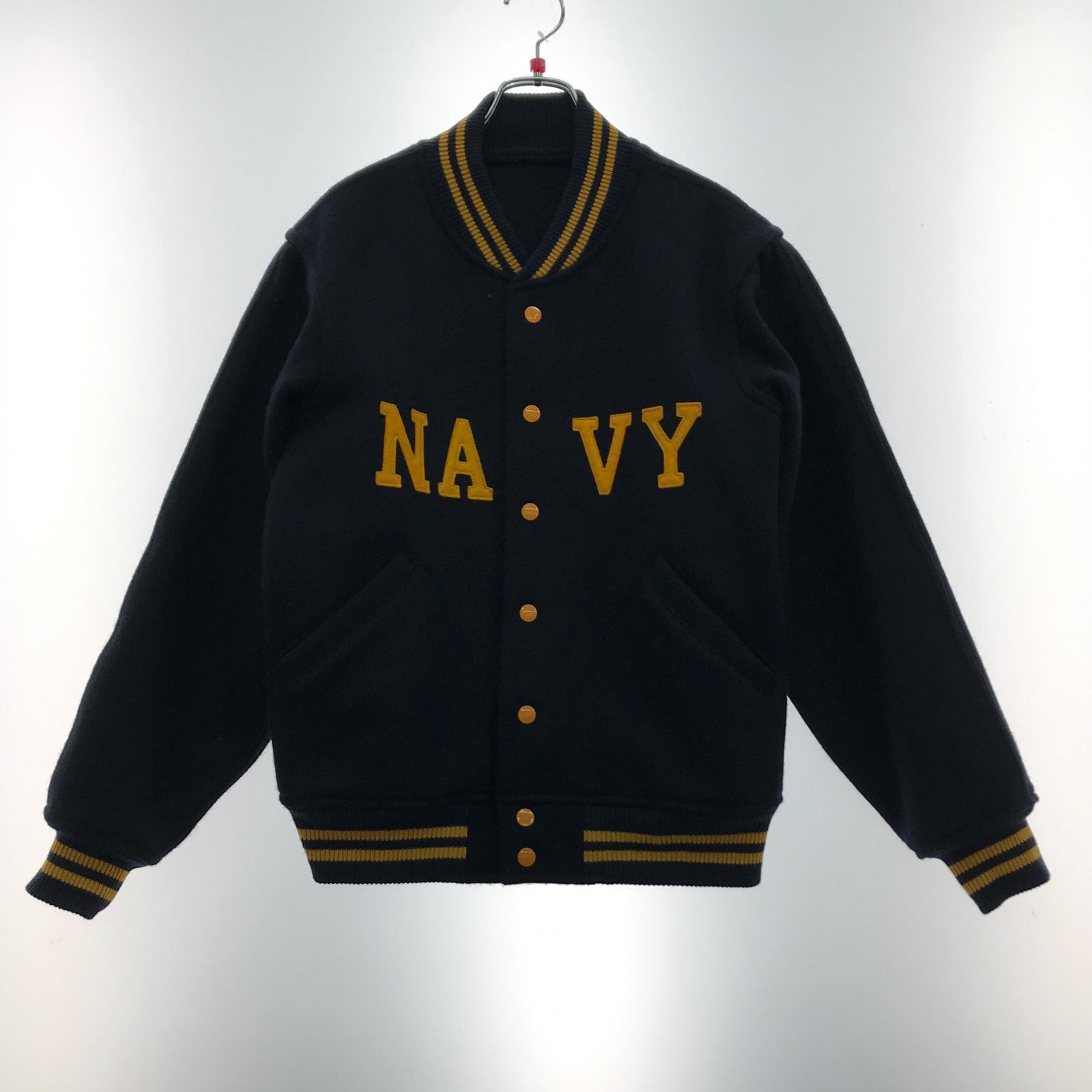【中古】warehouse お召しもの棲み家  上衣 スタジャン ブランド名 SIZE 38 メンズ 1950\u0027S NAVY VARSITY JACKET 2240 米国海軍 B価値づける