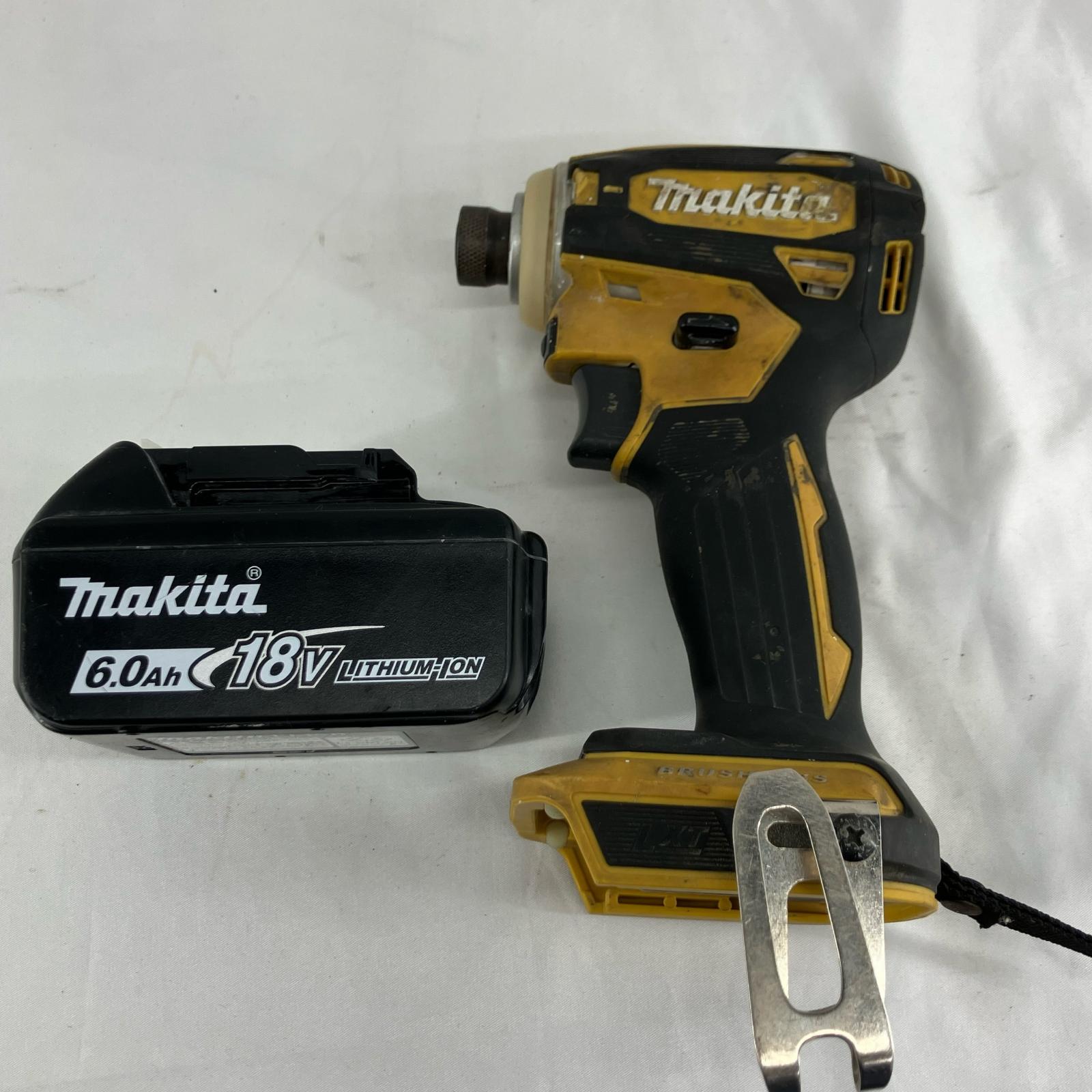 【エントリーポイント10倍｜7/19 20:00-7/26 1:59】【送料無料】【中古】MAKITA マキタ 工具 締め付け工具 インパクトドライバ TD172D イエロー 充電池1個付 Bランク｜リサイクルビッグバン店