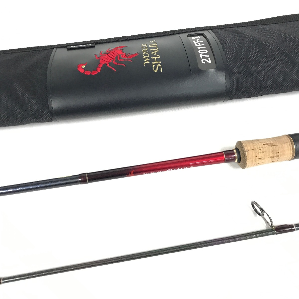 【中古】SHIMANO シマノ ルアーロッド 18ワールドシャウラ 2701FF-2 ホンブルグ帽容れもの付 38776 B位置づける