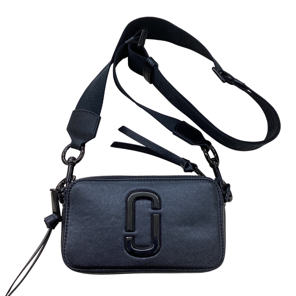 【中古】MARC JACOBS マークジェイコブス レディース ショルダーバッグ  スナップ 黒いこと B序列付ける