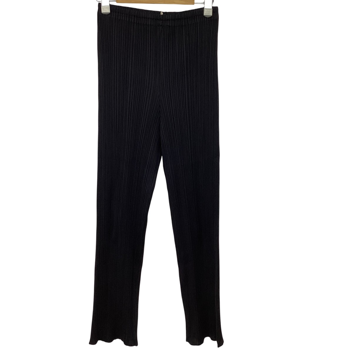 【中古】ISSEY MIYAKE イッセイミヤケ PLEATS PLEASE ズボン下 SIZE 2 PP04-JF109 黒いこと C位置づける