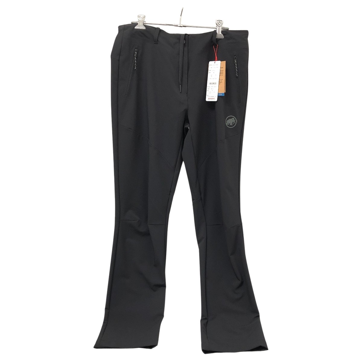 【中古】MAMMUT マムート トレッカーズ 3.0 ソフトシェルパンツ SIZE L アウトドアズボン下 1021-00811 黒いこと A序列付ける