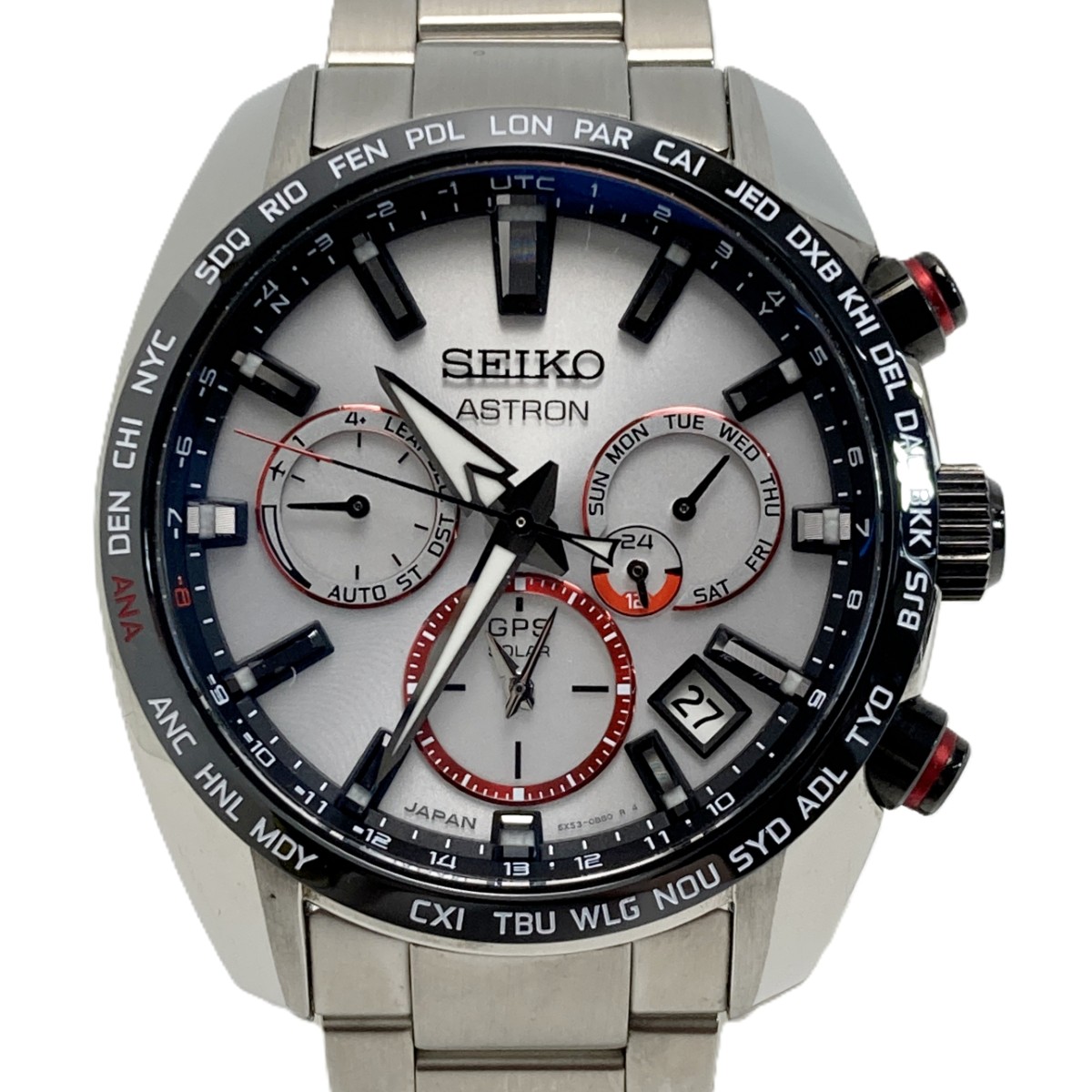 【中古】SEIKO セイコー アストロン 2020年 1700本制限事項  大谷翔平青写真 SBXC081 ウォッチ ボブルヘッドフィギア付き添い人 箱有 B価値づける