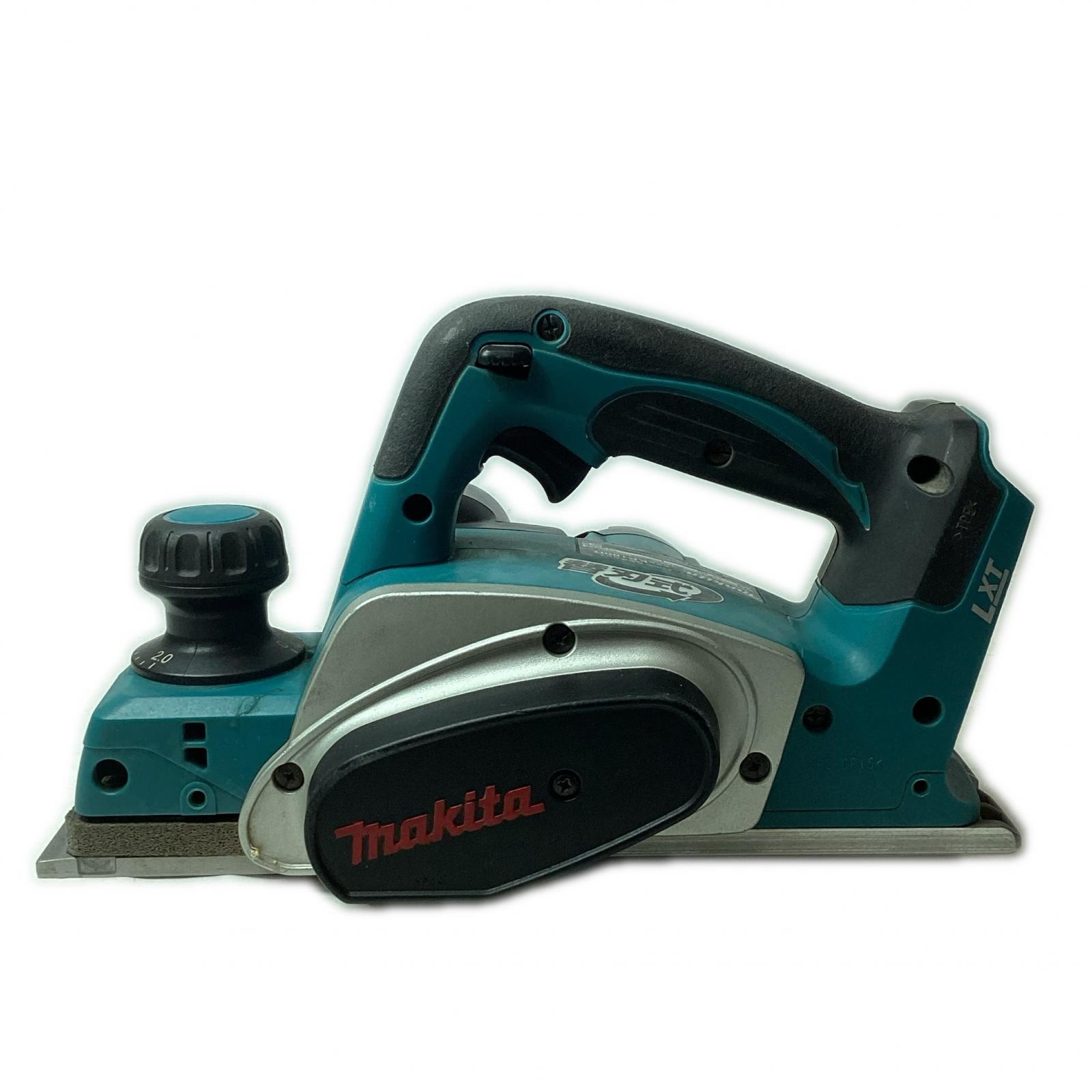 【中古】MAKITA マキタ 電動カンナ コードレス式 82粍 18v KP180D 青碧 本体のみ C位置づける