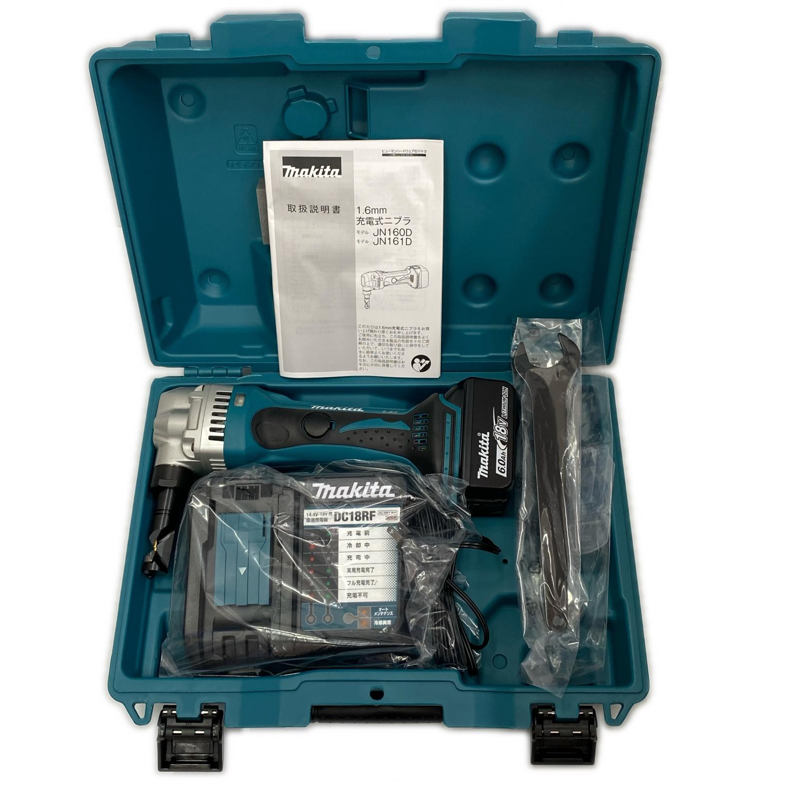 【エントリーポイント10倍|7/19 20:00-7/26 1:59】【送料無料】【中古】MAKITA マキタ 充電式ニブラ JN161DRG 未使用品 Sランク|リサイクルビッグバン店