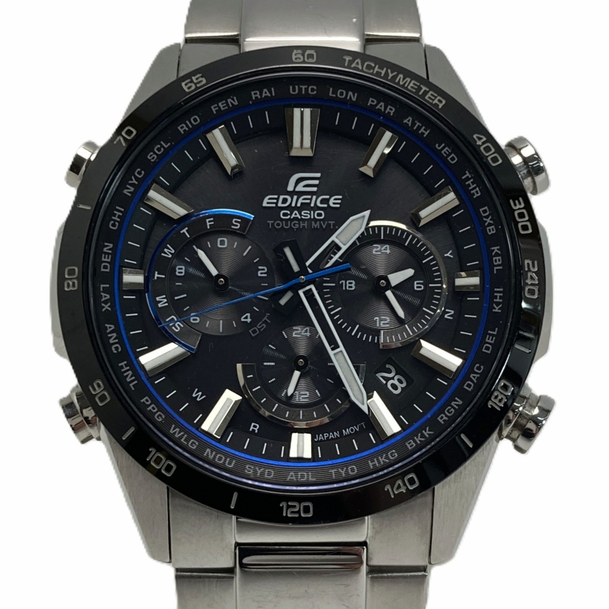 【エントリーポイント10倍｜7/19 20:00-7/26 1:59】【送料無料】【中古】CASIO カシオ エディフィス EQW-T650DB-1AJF ブラック 電波ソーラー メンズ 腕時計 EDIFICE 箱・取説有 Bランク｜リサイクルビッグバン店