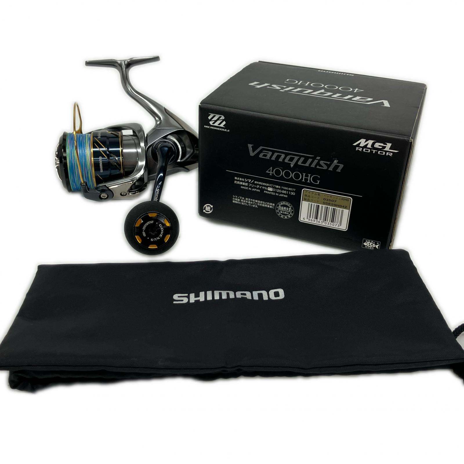 【中古】SHIMANO シマノ スピニングリール ヴァンキッシュ4000HG  ゴメクサス 手持ち部分付 03507 B価値づける