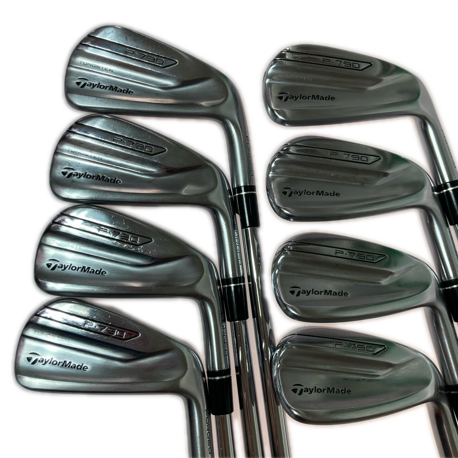 【中古】TaylorMade 仕立て屋お手伝いさん P790 3-9.P 8本 アイアン仕掛ける Dynamic Gold 105 S300 3番独居室欠けらあり C価値づける