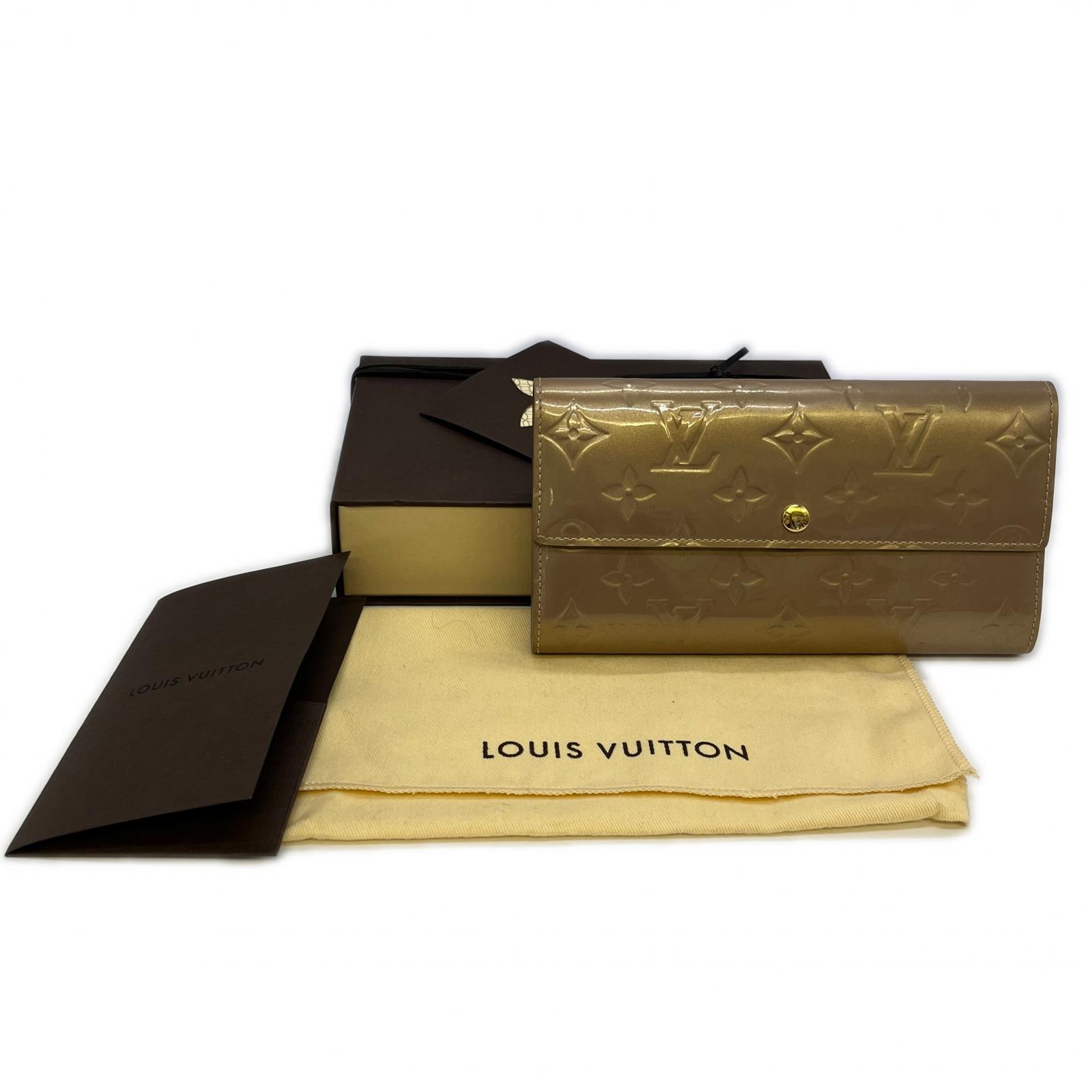 【中古】LOUIS VUITTON ルイヴィトン ヴェルニ ポルトフォイユ サラ  箱・布袋付  M91764 B序列付ける