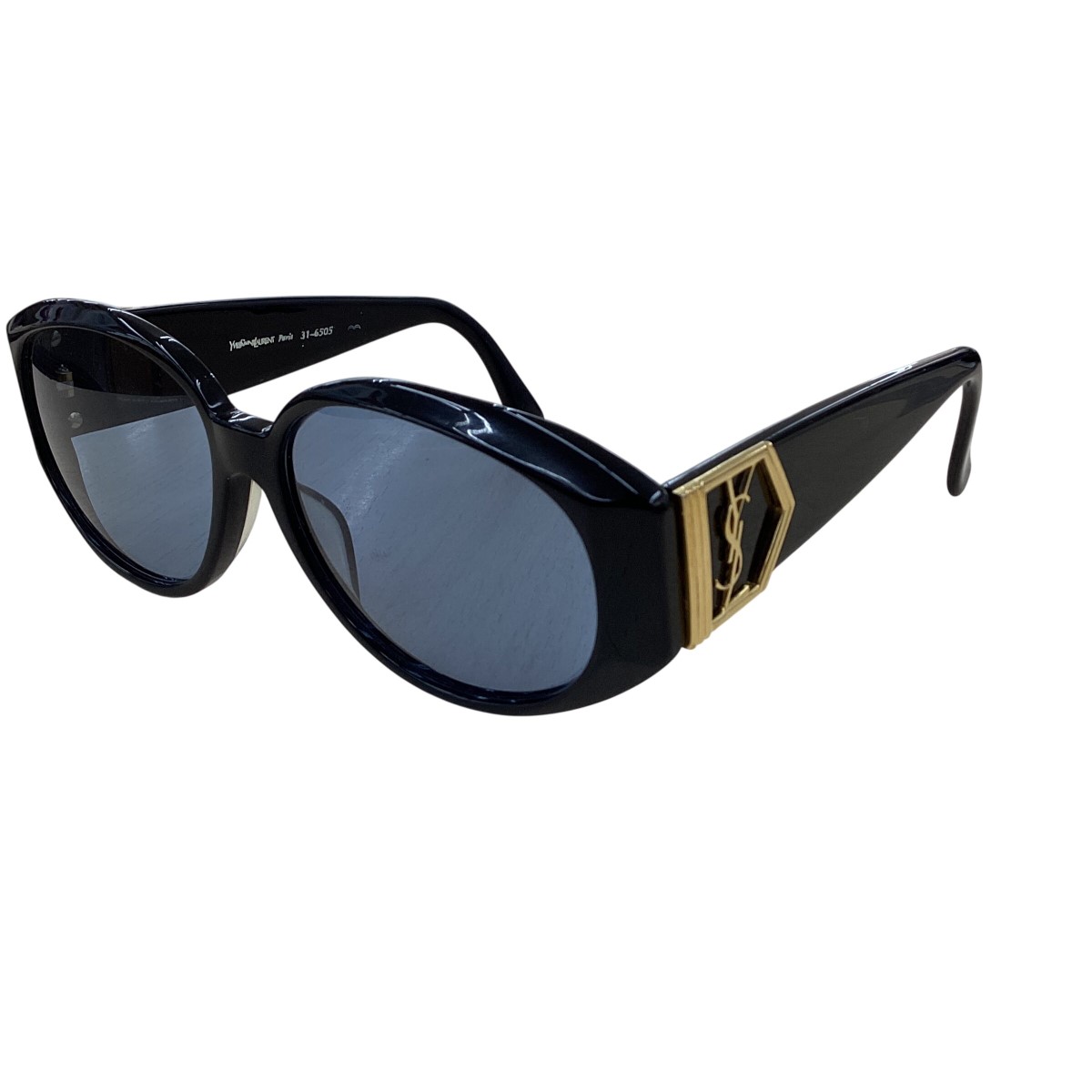 【エントリーポイント10倍｜7/19 20:00-7/26 1:59】【送料無料】【中古】Yves Saint Laurent イブサンローラン サングラス ブラック Bランク｜リサイクルビッグバン店