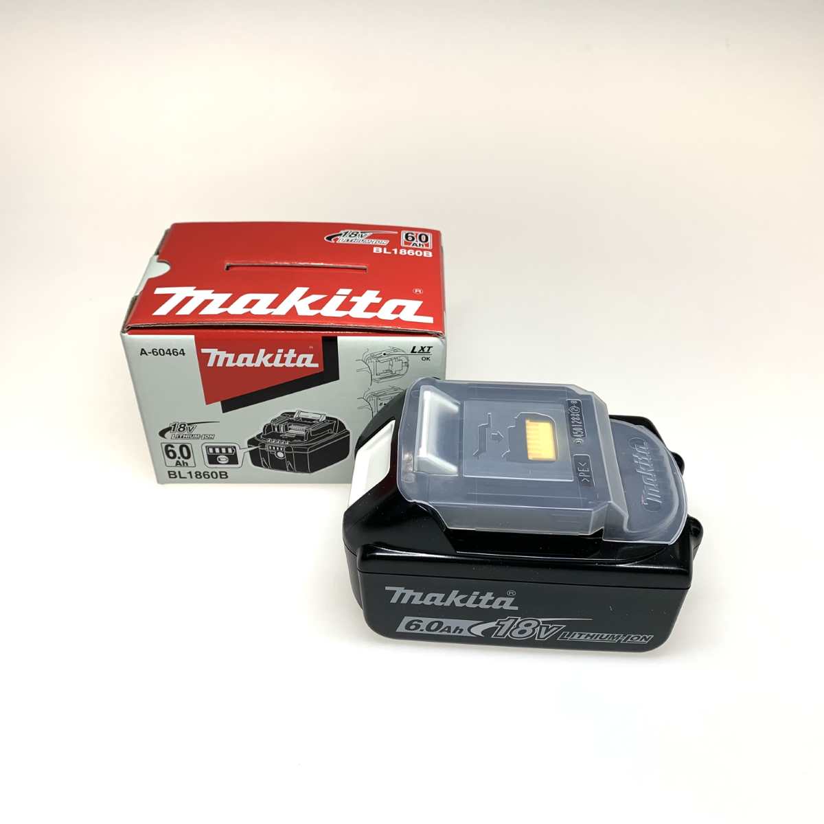 【中古】MAKITA マキタ 手道具かかわり合い設備 蓄電池 18v 6.0Ah BL1860B 黒いこと S序列付ける