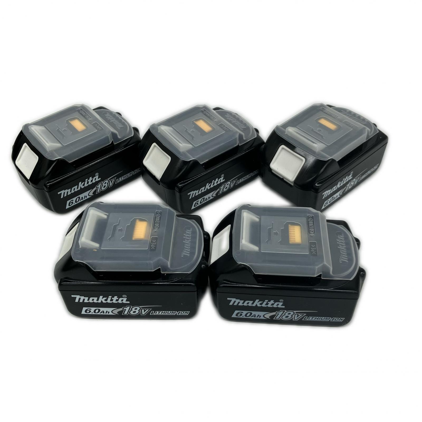 【中古】MAKITA マキタ 乾電池 18v 6.0Ah 5個書き割り BL1860B  4 S位置づける