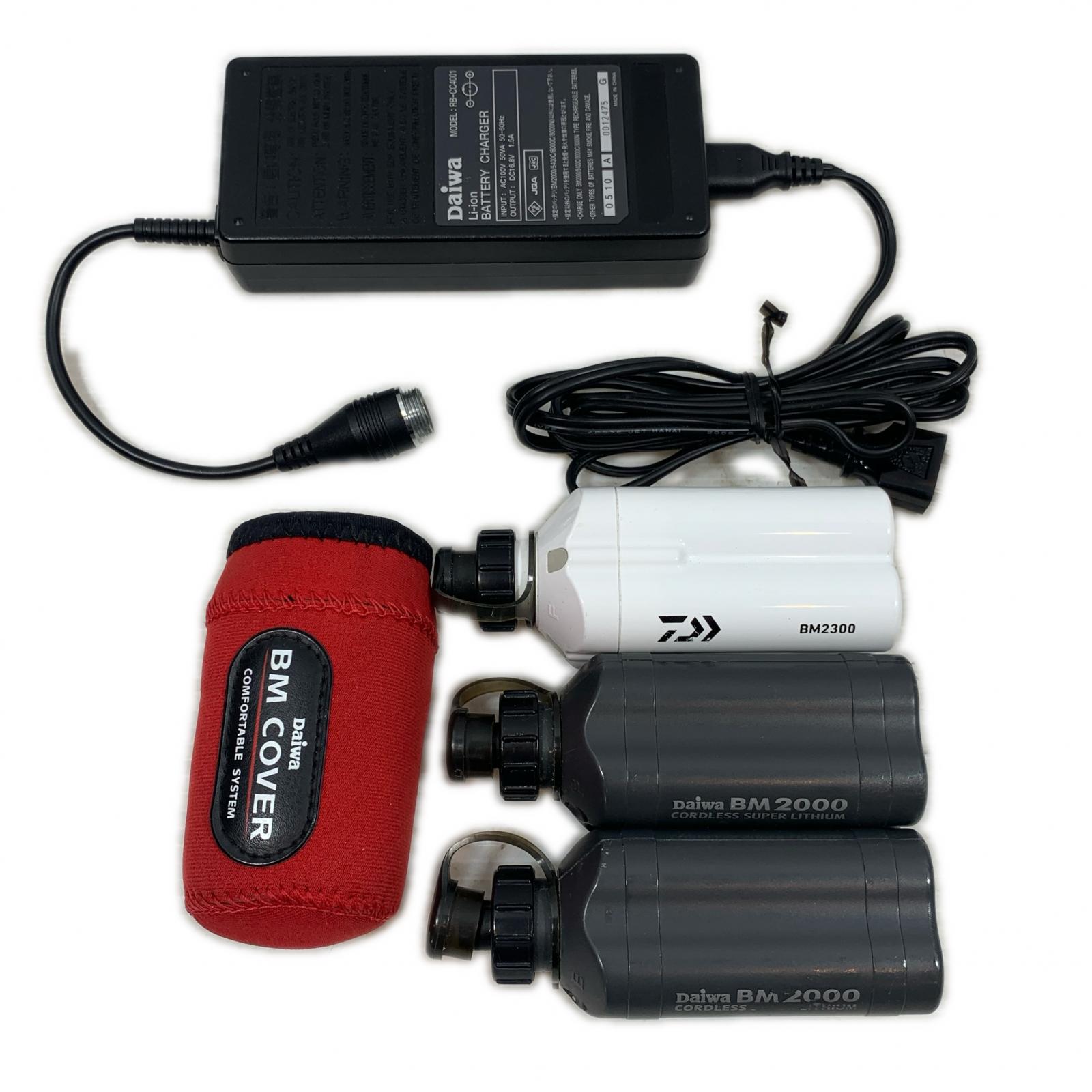 【中古】DAIWA ダイワ 蓄電池  申し受ける器・申し受ける池2個付 BM2300 BM2000 B価値づける