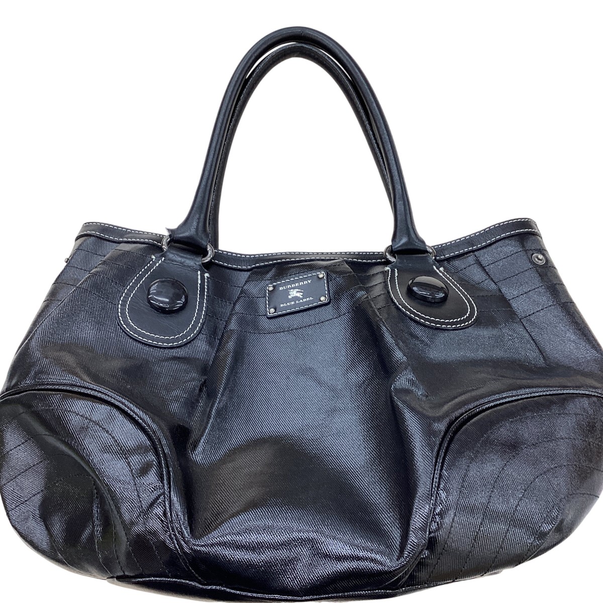 【中古】BURBERRY BLUE LABEL バーバリーブルーレーベル レディース ハンドバック 黒いこと B序列付ける